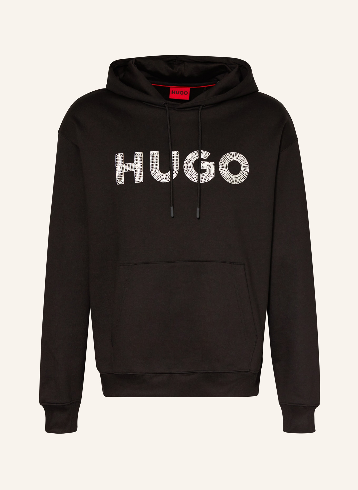 HUGO Hoodie DROCHOOD, Color: BLACK (Image 1)