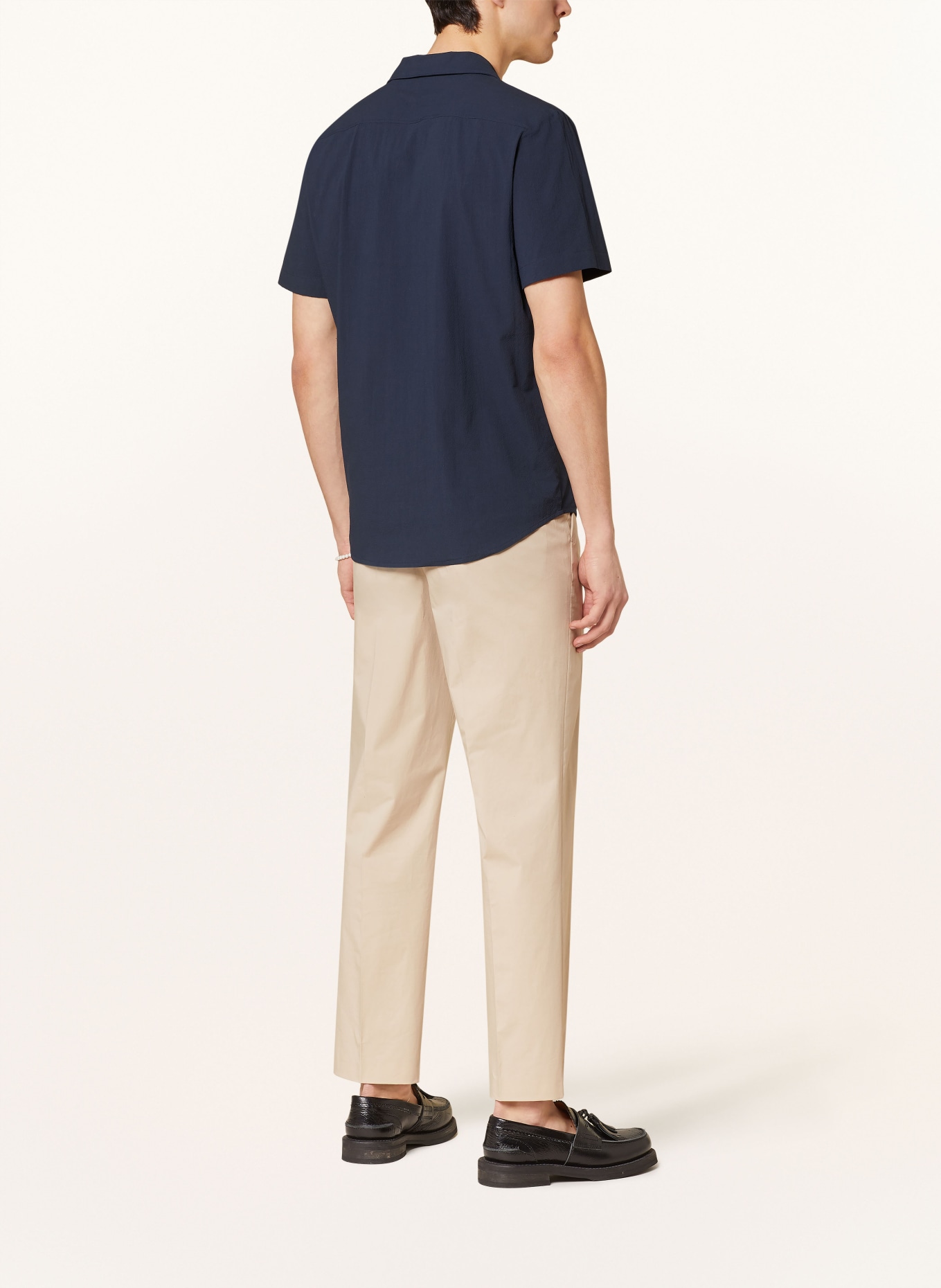HUGO Short sleeve shirt ELLINO straight fit, Color: DARK BLUE (Image 3)