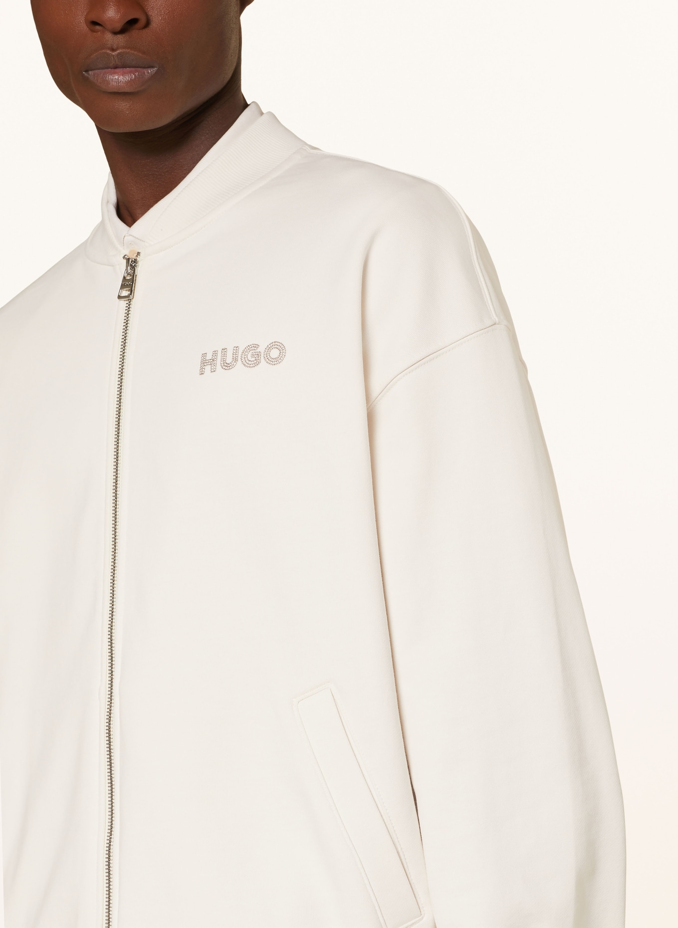 HUGO Bomber jacket DROCHOMBER, Color: ECRU (Image 4)