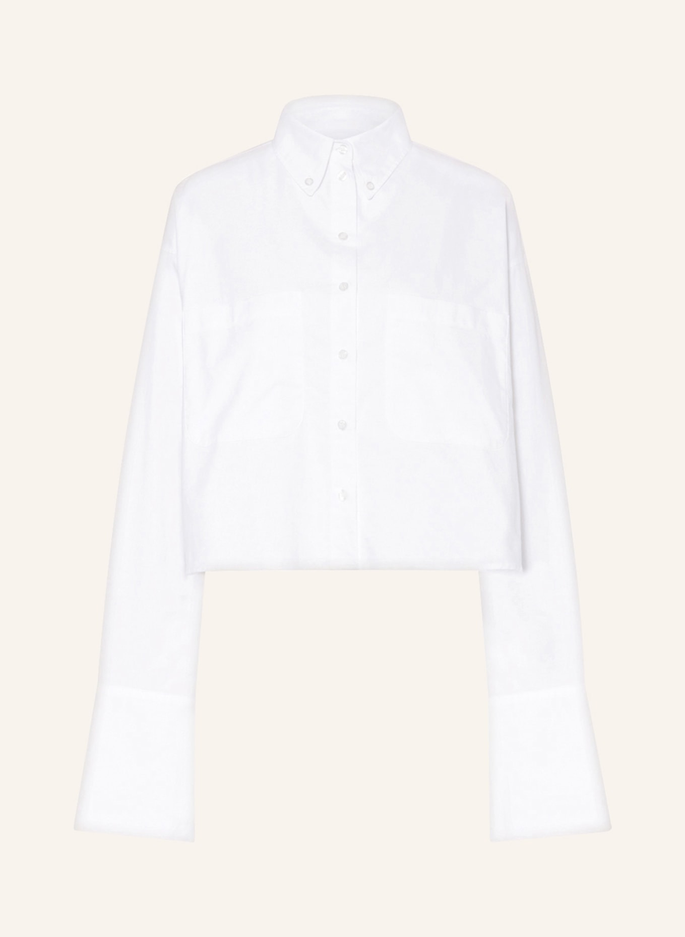 black palms Oversized shirt blouse WOLLY, Color: WHITE (Image 1)
