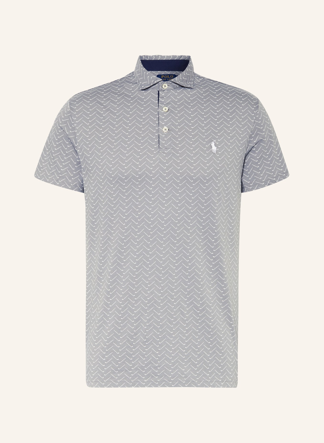 POLO GOLF RALPH LAUREN Jersey polo shirt tailored fit, Color: GRAY (Image 1)