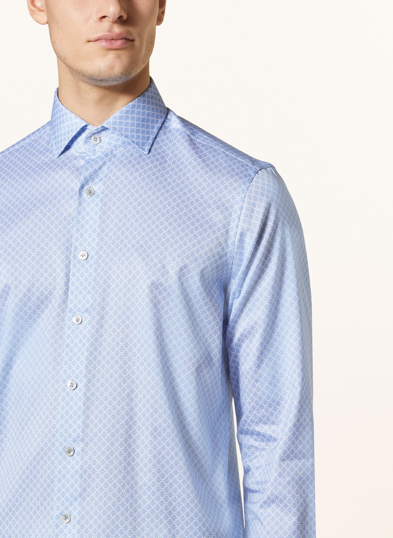 OLYMP SIGNATURE Hemd tailored fit, Farbe: HELLBLAU/ WEISS (Bild 4)