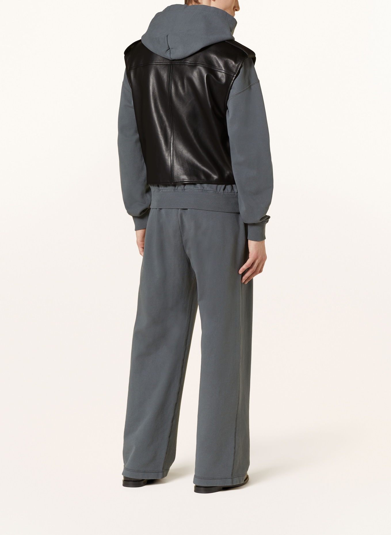 DOLCE & GABBANA Leather vest, Color: BLACK (Image 3)