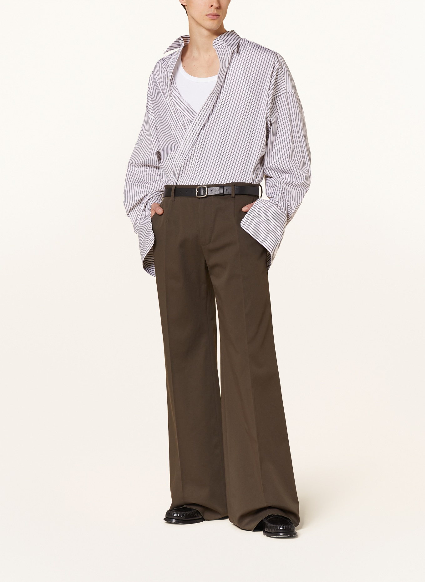 DOLCE & GABBANA Hemd Comfort Fit, Farbe: WEISS/ BRAUN (Bild 2)