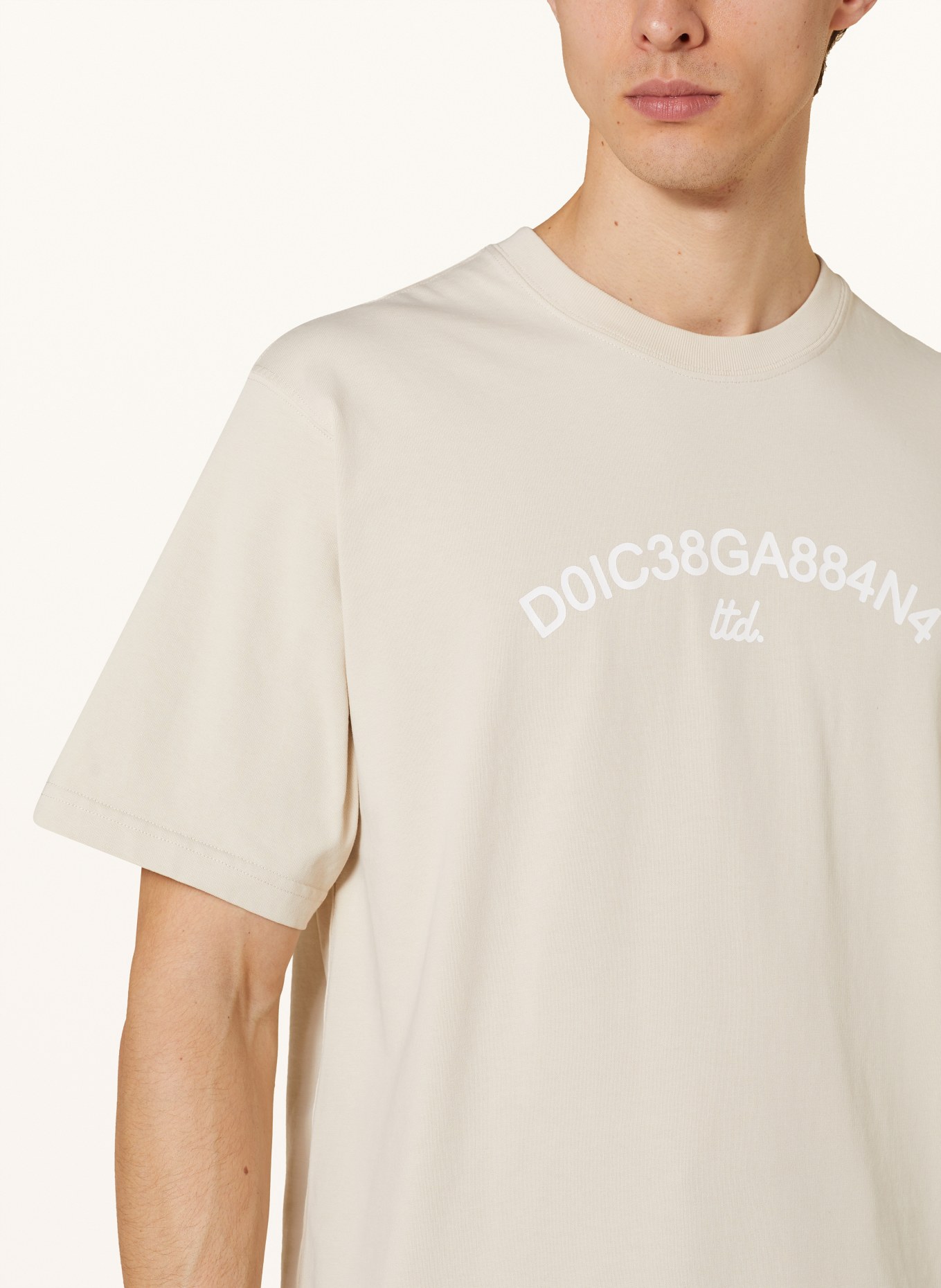 DOLCE & GABBANA T-Shirt, Farbe: BEIGE (Bild 4)