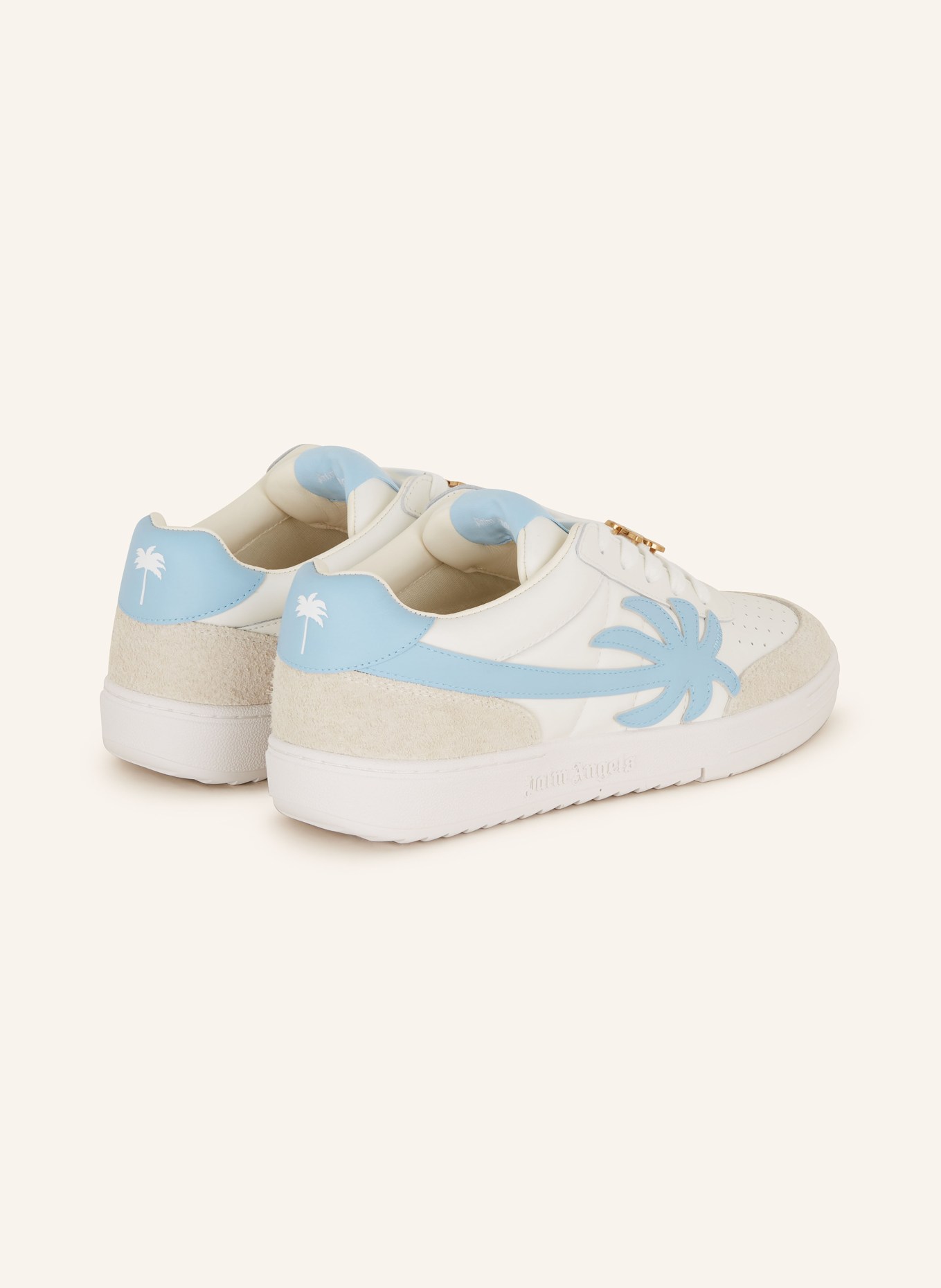 Palm Angels Sneakers UNIVERSITY, Color: WHITE/ CREAM/ LIGHT BLUE (Image 2)