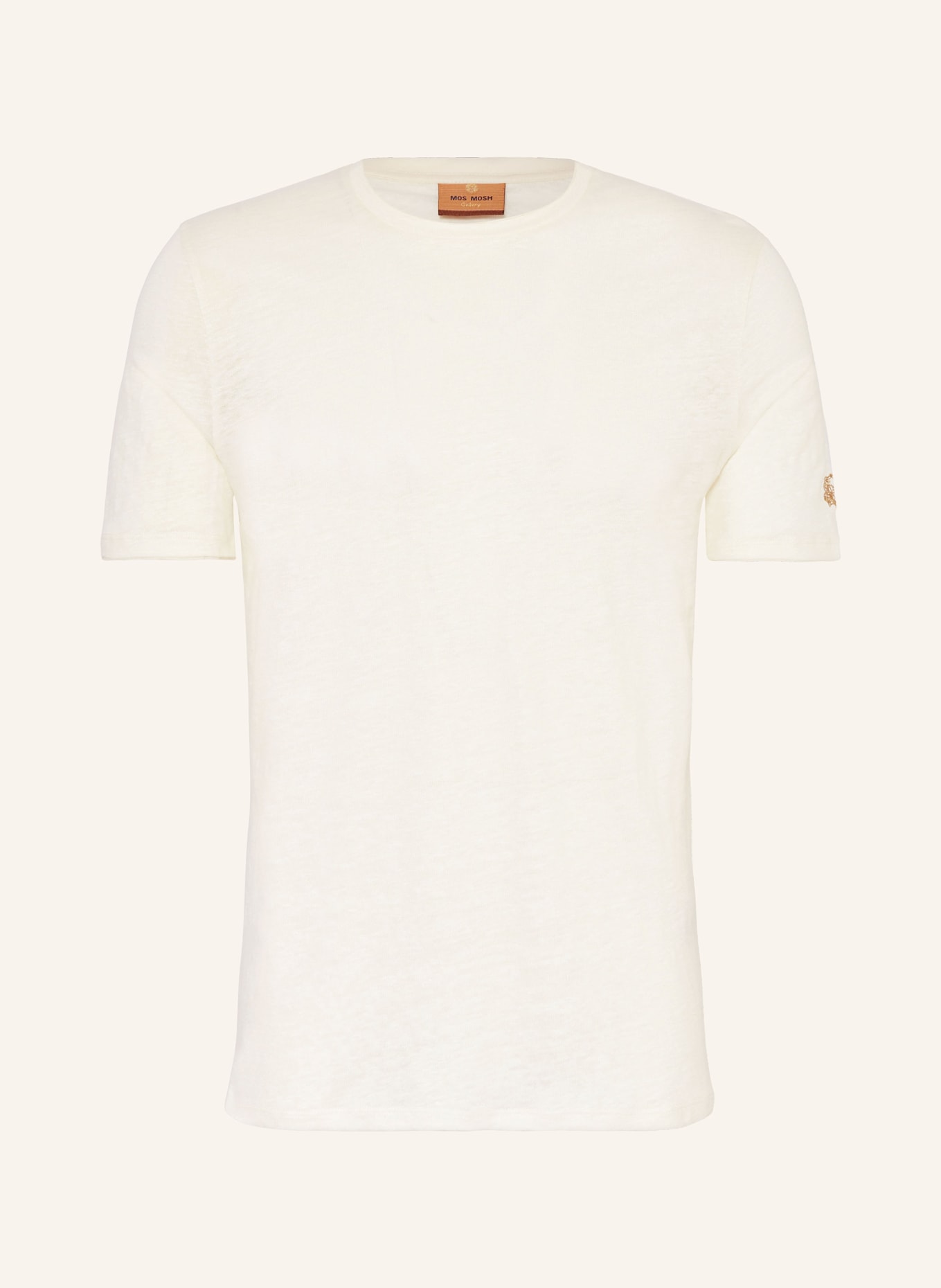 MOS MOSH Gallery T-shirt MMGPENN in linen, Color: ECRU (Image 1)