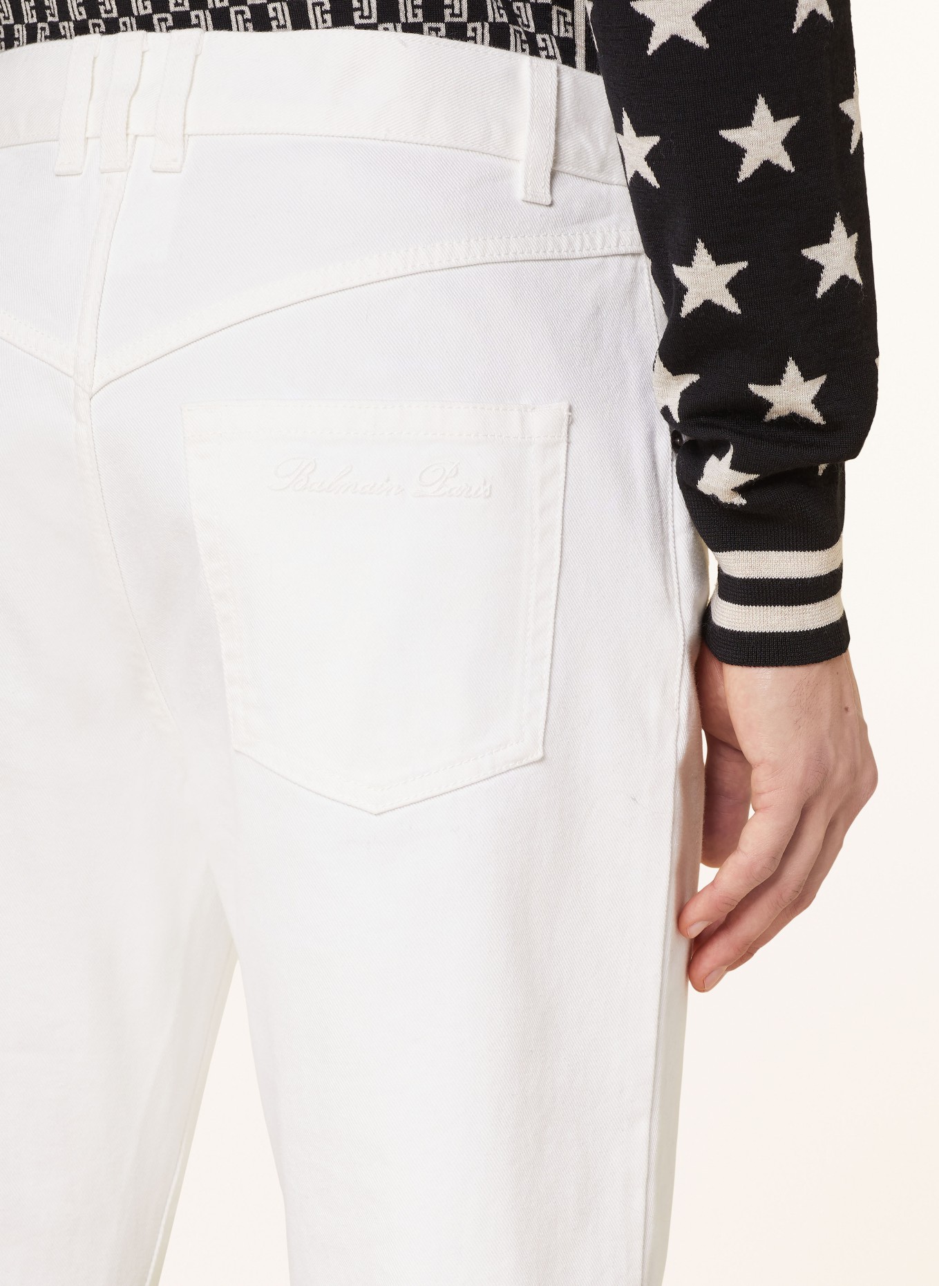 BALMAIN Jeans Regular Fit, Farbe: 0FA Blanc (Bild 6)