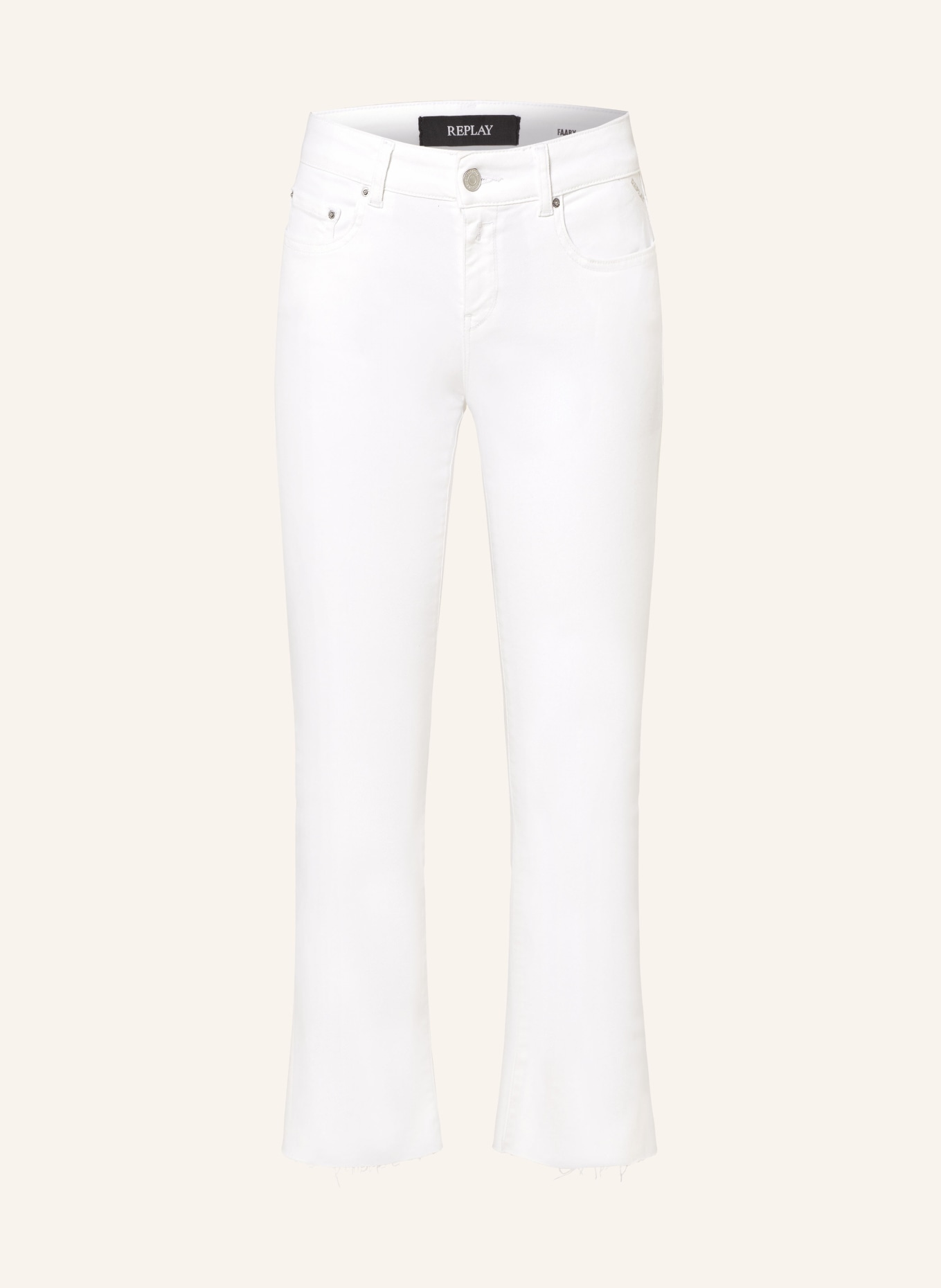 REPLAY 7/8 jeans, Color: WHITE (Image 1)