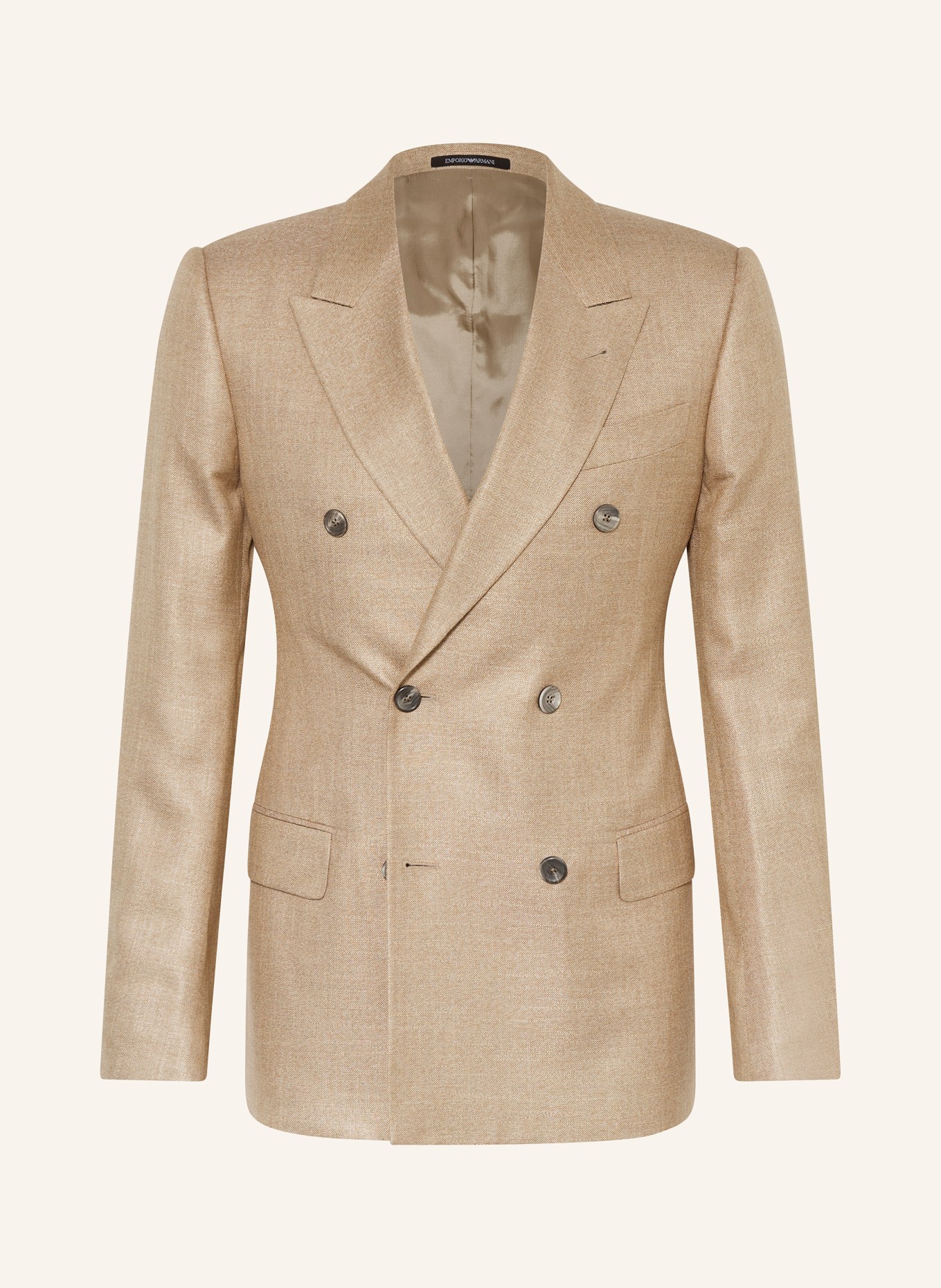 EMPORIO ARMANI Tailored jacket slim fit, Color: BEIGE (Image 1)