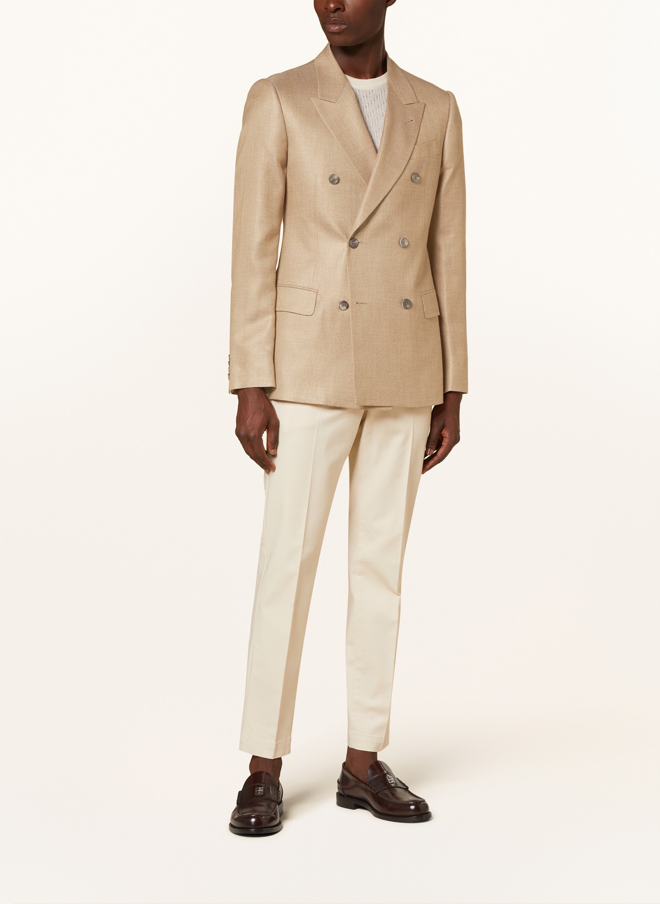 EMPORIO ARMANI Tailored jacket slim fit, Color: BEIGE (Image 2)