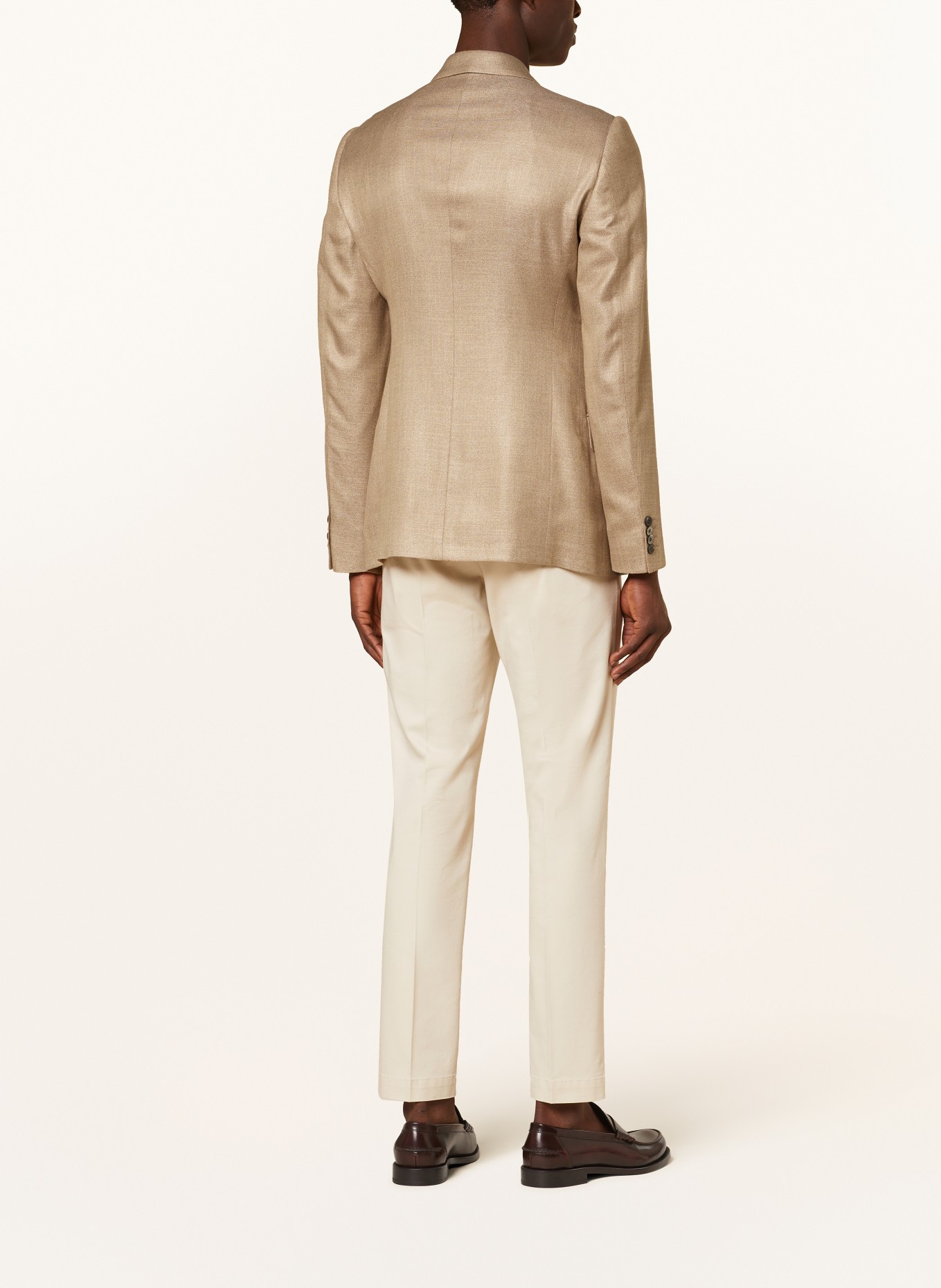 EMPORIO ARMANI Tailored jacket slim fit, Color: BEIGE (Image 3)