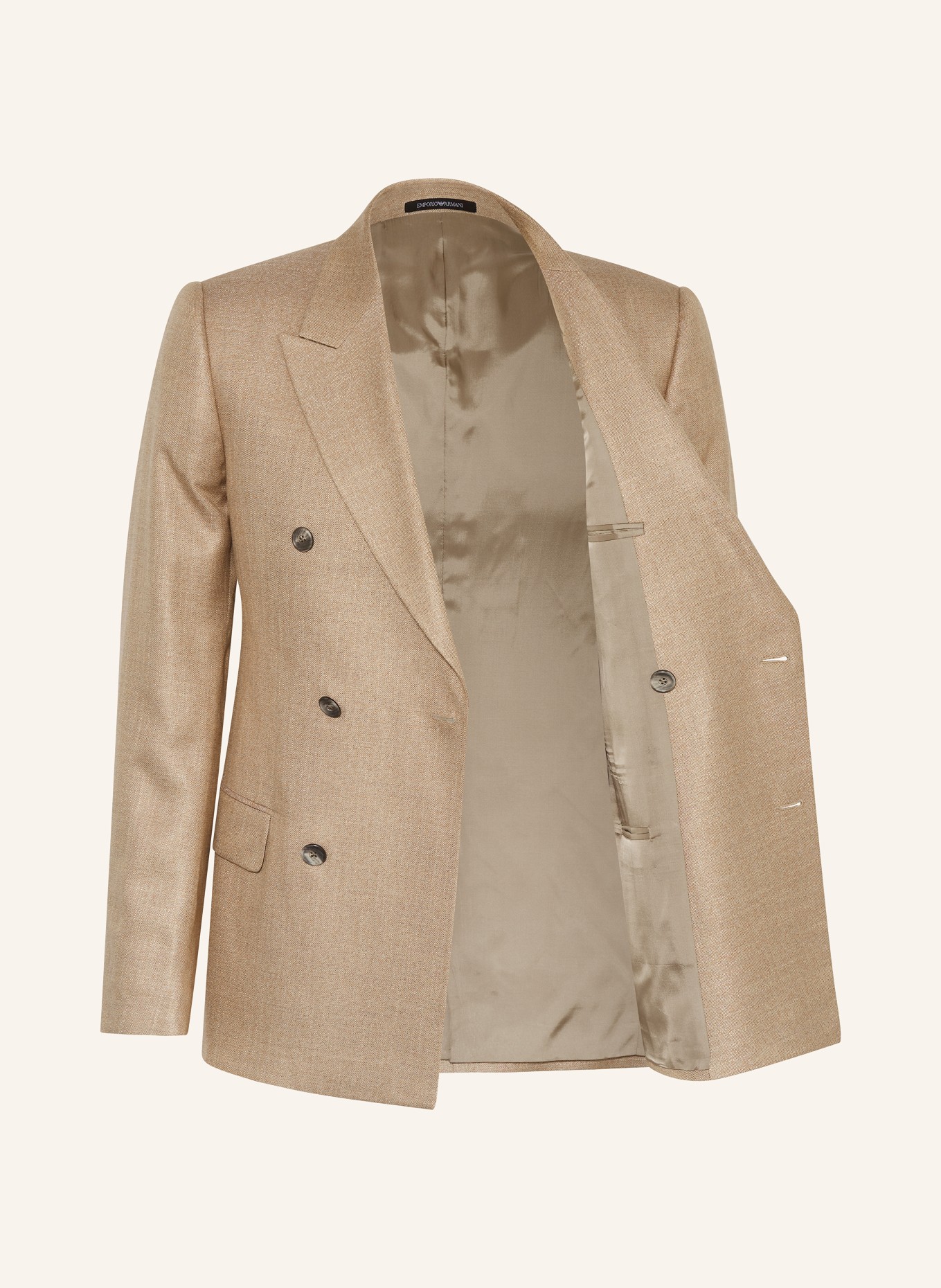 EMPORIO ARMANI Tailored jacket slim fit, Color: BEIGE (Image 4)