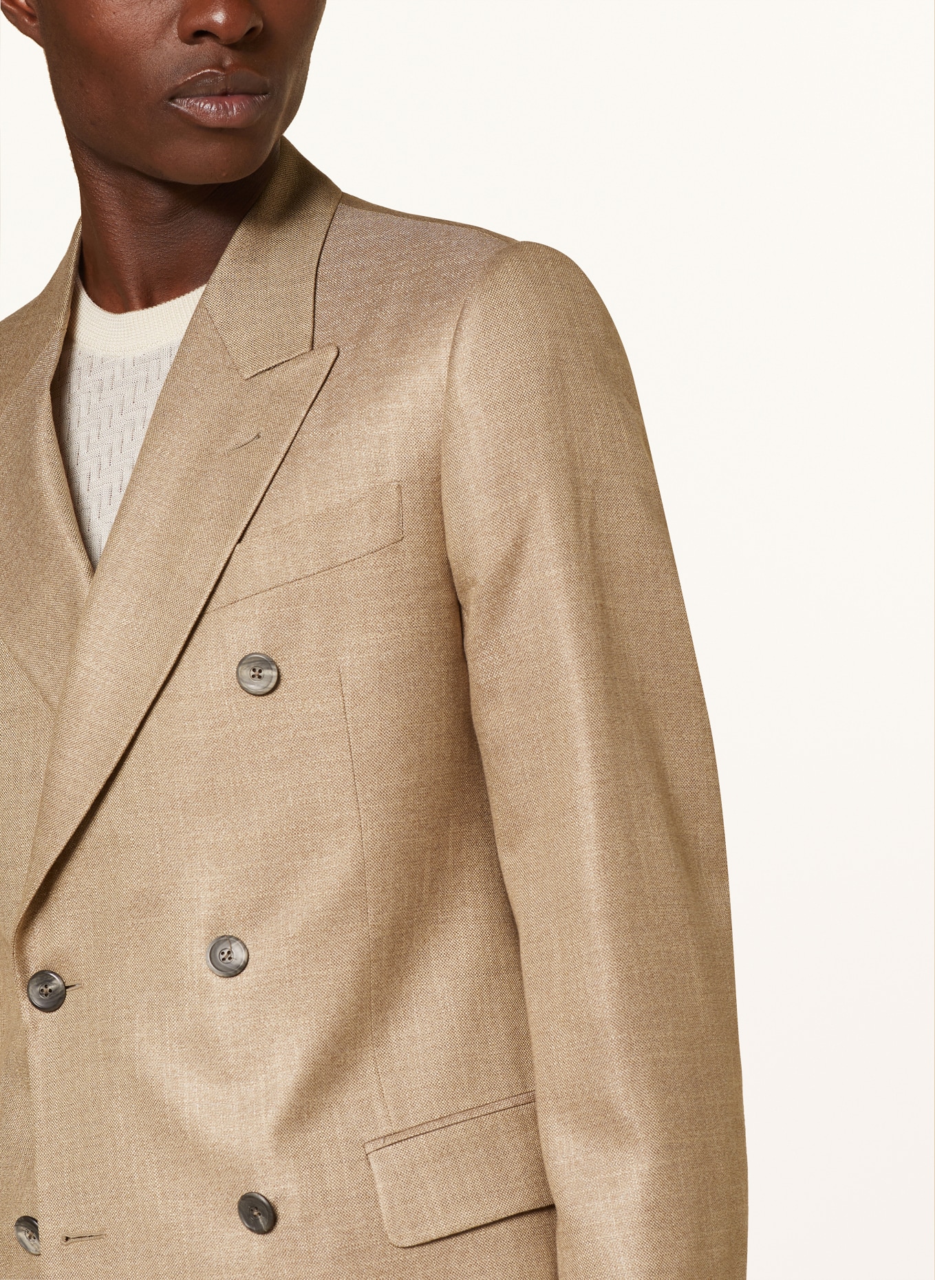 EMPORIO ARMANI Tailored jacket slim fit, Color: BEIGE (Image 5)