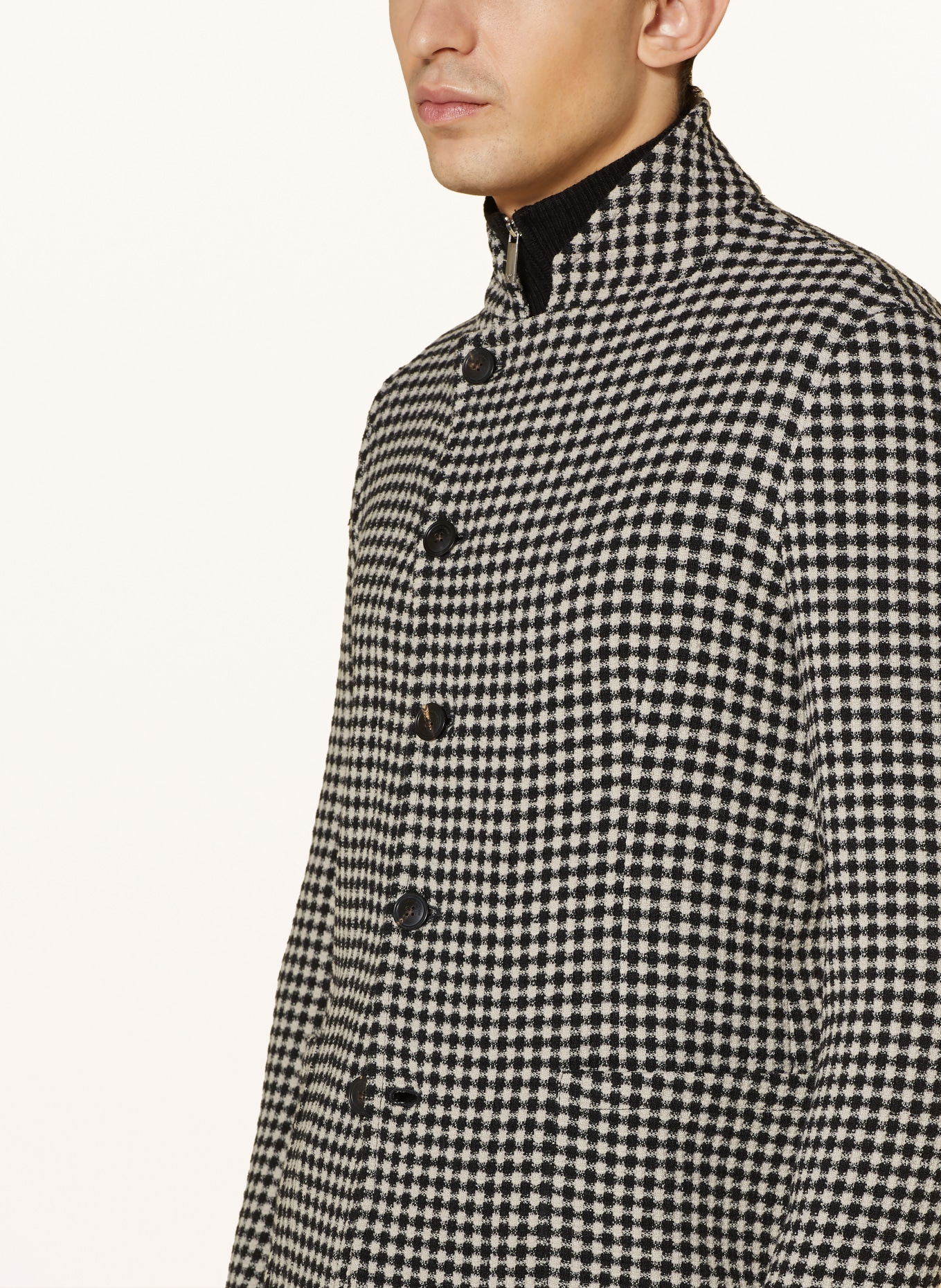 EMPORIO ARMANI Tailored jacket slim fit, Color: BLACK/ CREAM (Image 5)