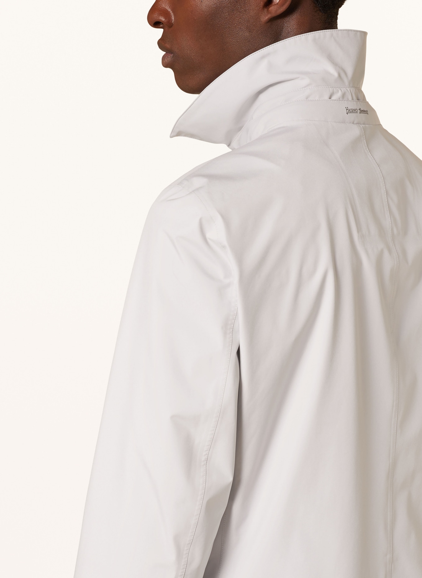 HERNO LAMINAR Rain jacket with detachable hood, Color: LIGHT GRAY (Image 6)
