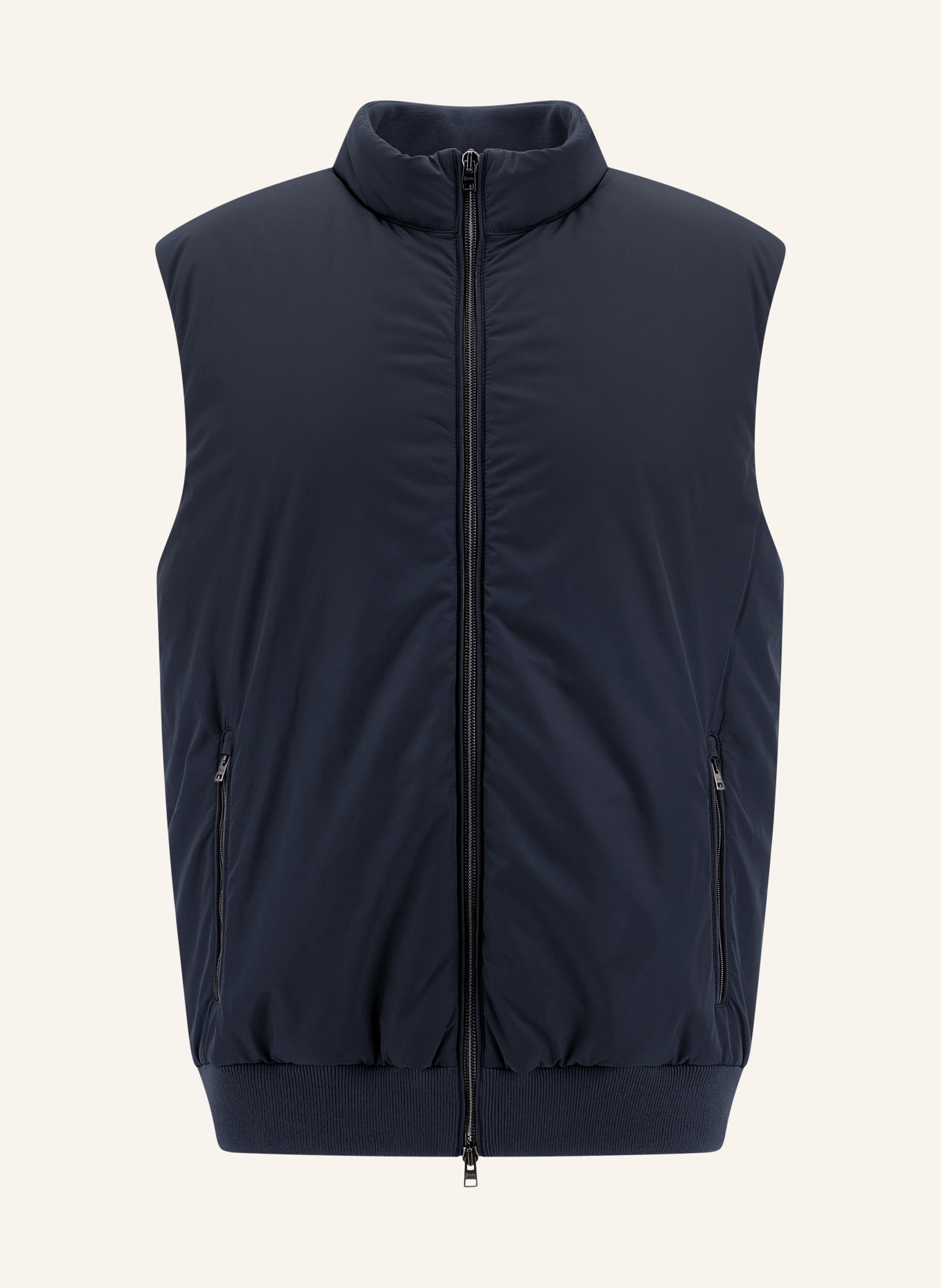 HERNO Vest in mixed materials, Color: DARK BLUE (Image 1)