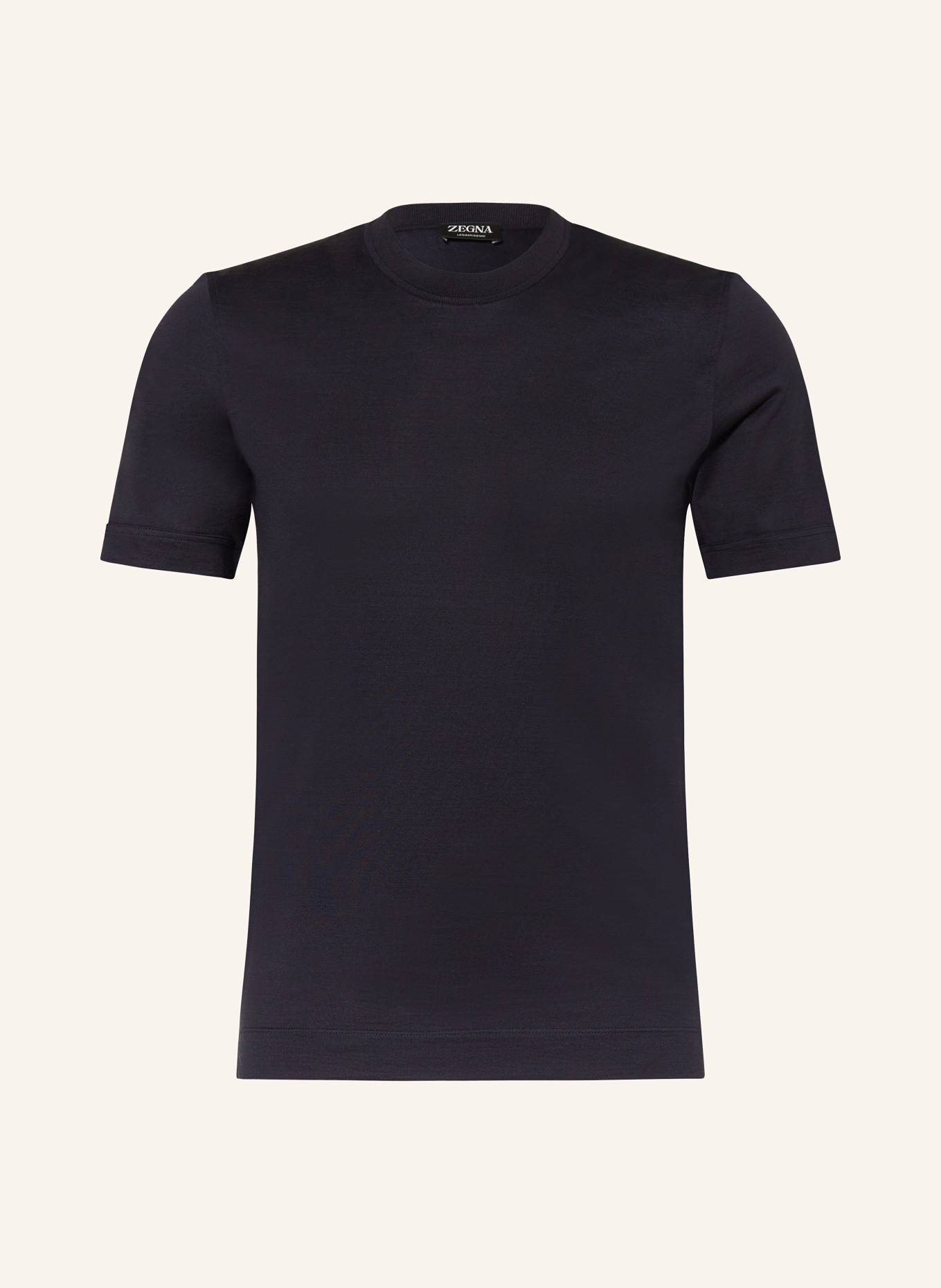 ZEGNA T-Shirt mit Seide, Farbe: DUNKELBLAU (Bild 1)