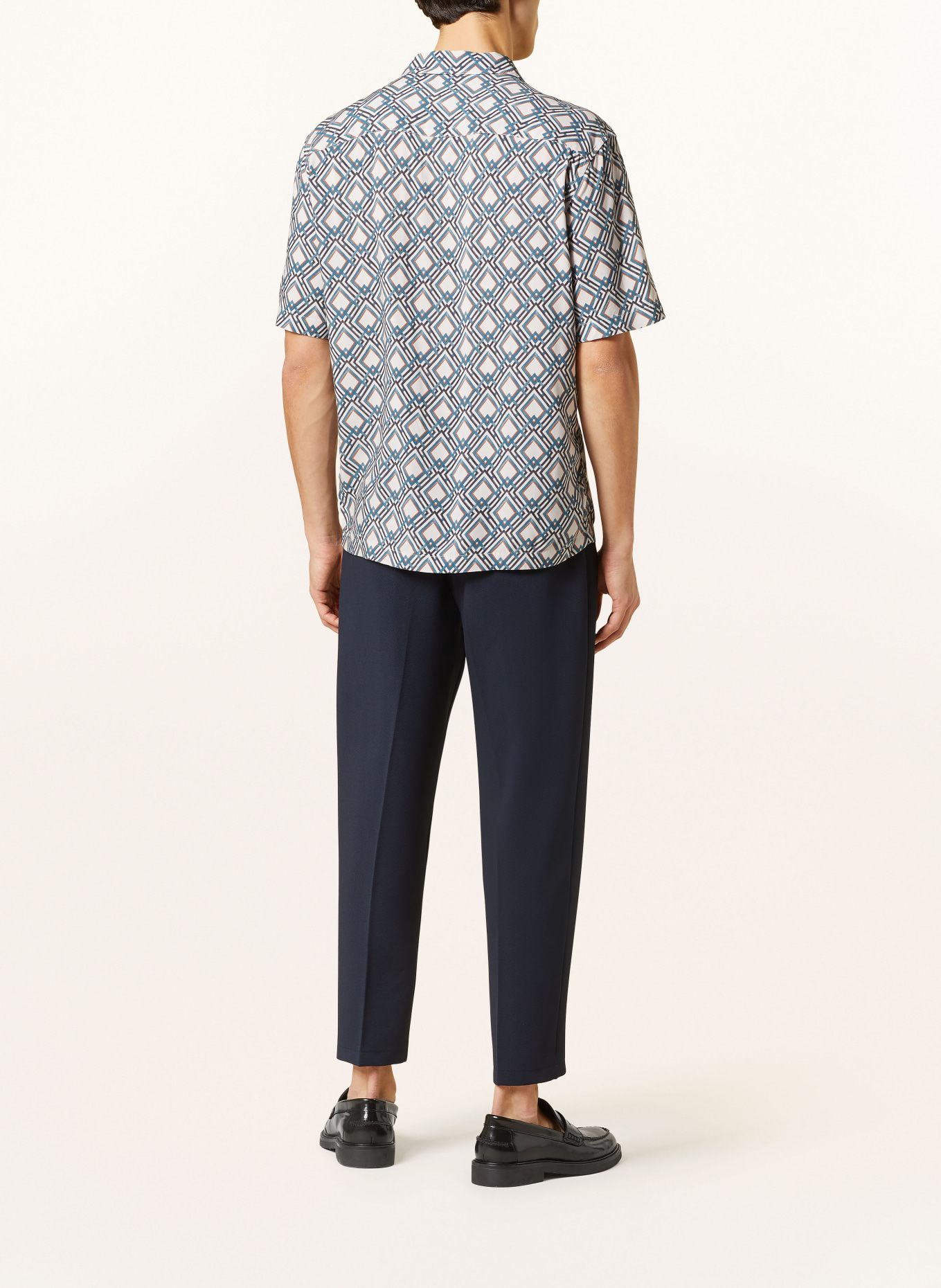 STRELLSON Koszula z klapami CLIRO regular fit, Kolor: JASNOCZARY/ PETROL/ CIEMNOPOMARAŃCZOWY (Obrazek 3)