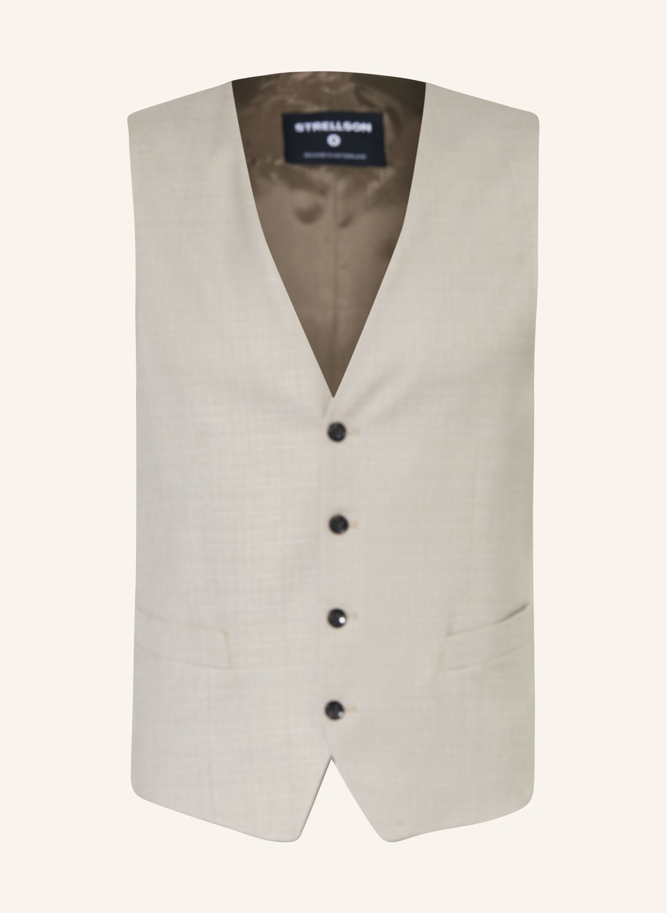STRELLSON Suit vest GYL2 slim fit, Color: 265 Medium Beige               265 (Image 1)