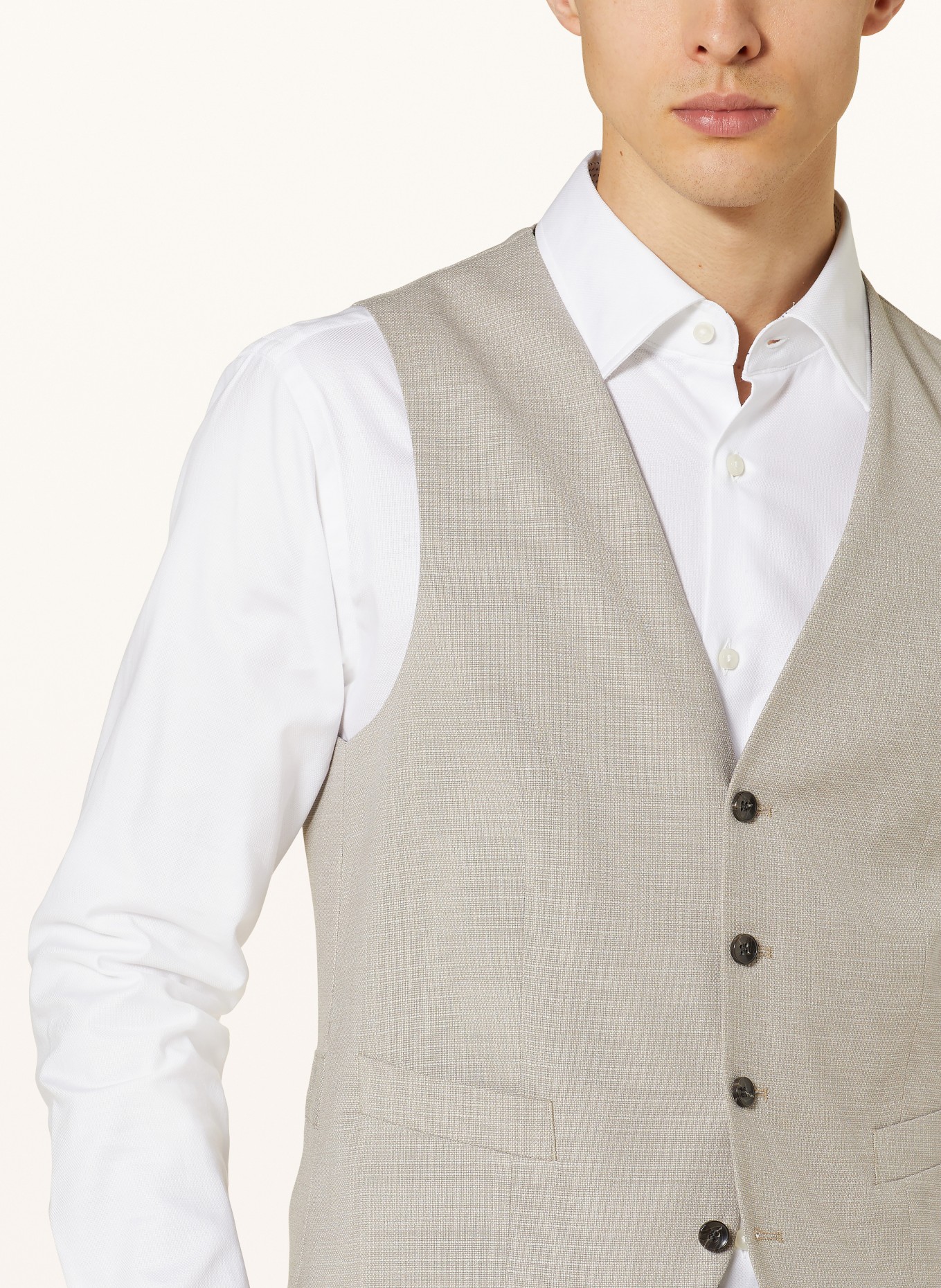STRELLSON Suit vest GYL2 slim fit, Color: 265 Medium Beige               265 (Image 5)