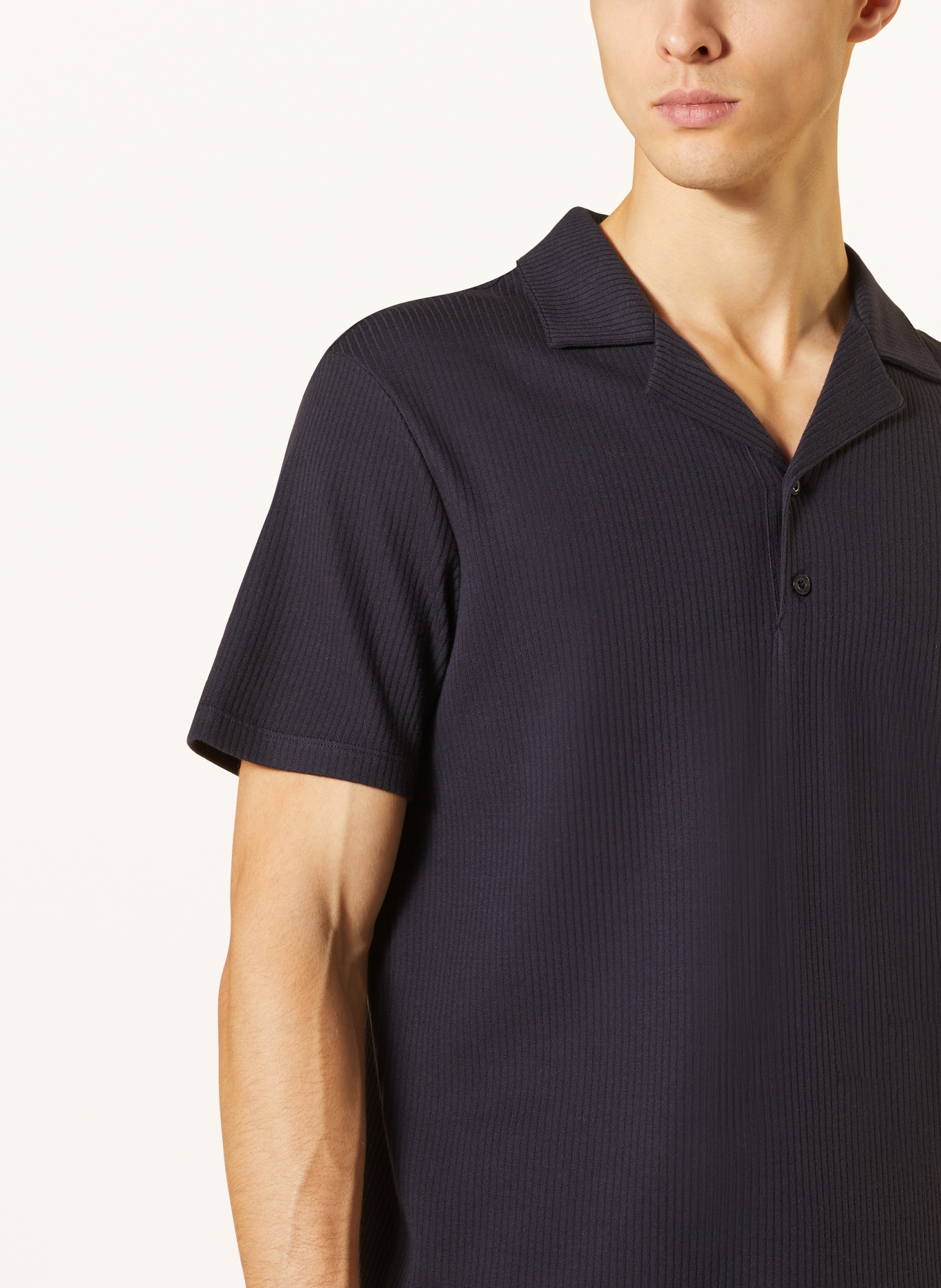 STRELLSON Knitted polo shirt RICK, Color: DARK BLUE (Image 4)