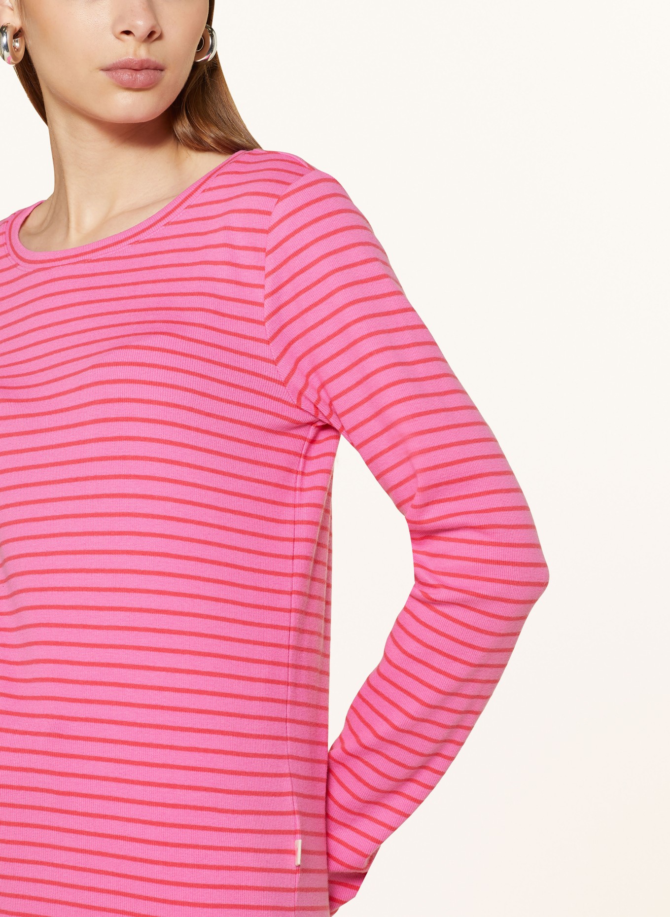 LIEBLINGSSTÜCK Long sleeve shirt CYBILLAL, Color: PINK/ RED (Image 4)