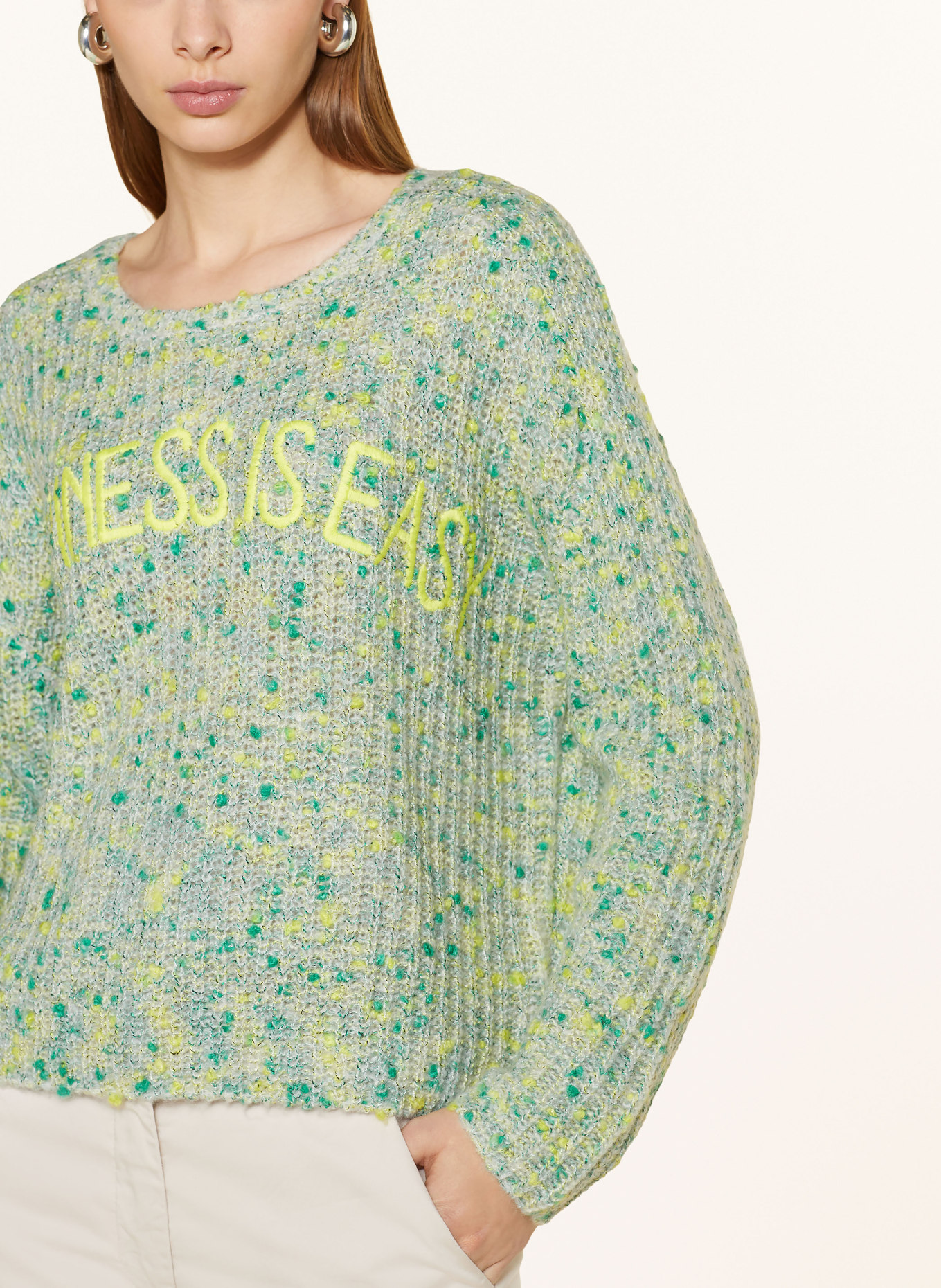 LIEBLINGSSTÜCK Sweater LISIDAL, Color: GREEN/ LIGHT GREEN (Image 4)