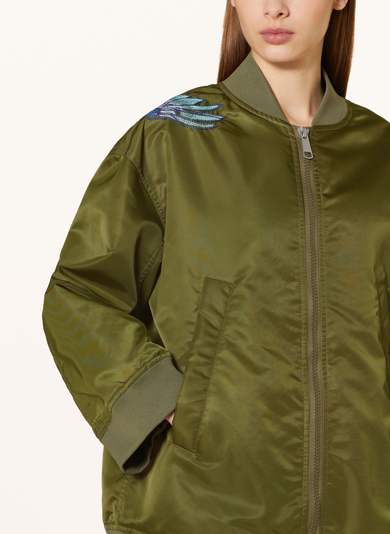 LIEBLINGSSTÜCK Bomber jacket ILDINAL, Color: KHAKI (Image 4)