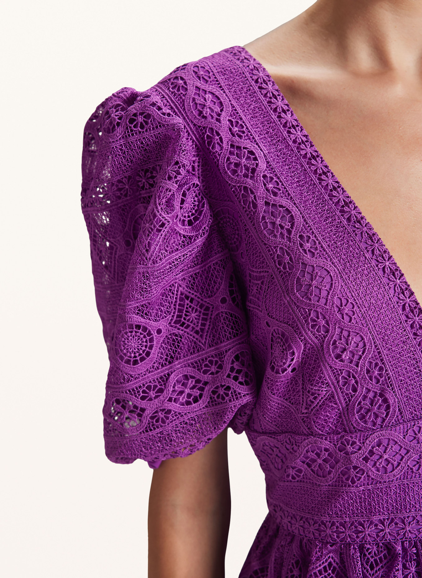 SWING Cocktail dress made of lace, Color: PURPLE (Image 4)