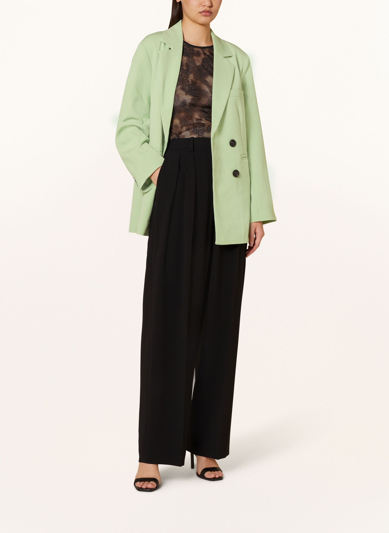 Y.A.S. Oversized blazer, Color: LIGHT GREEN (Image 2)