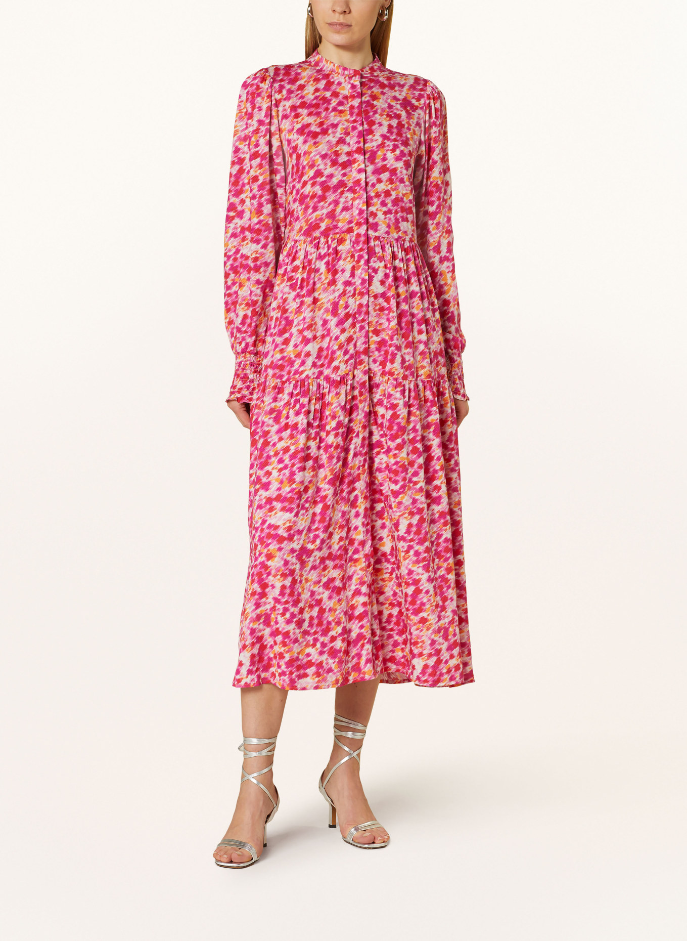 Y.A.S. Kleid mit Rüschen, Farbe: PINK/ ROT (Bild 2)