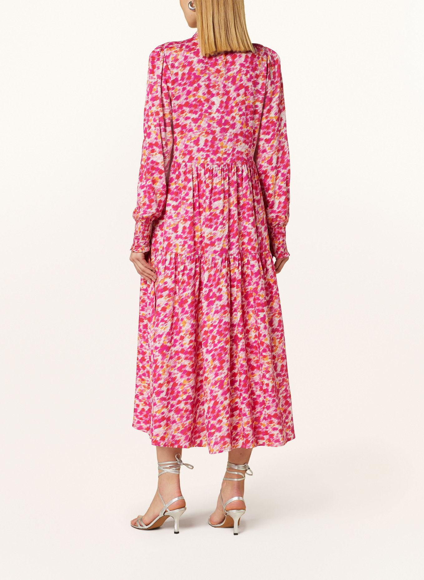 Y.A.S. Kleid mit Rüschen, Farbe: PINK/ ROT (Bild 3)