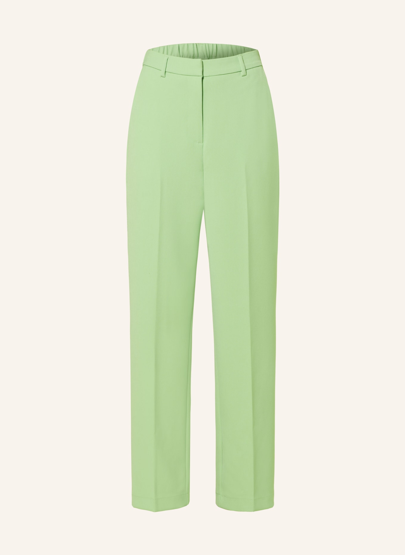 Y.A.S. Wide leg trousers, Color: LIGHT GREEN (Image 1)