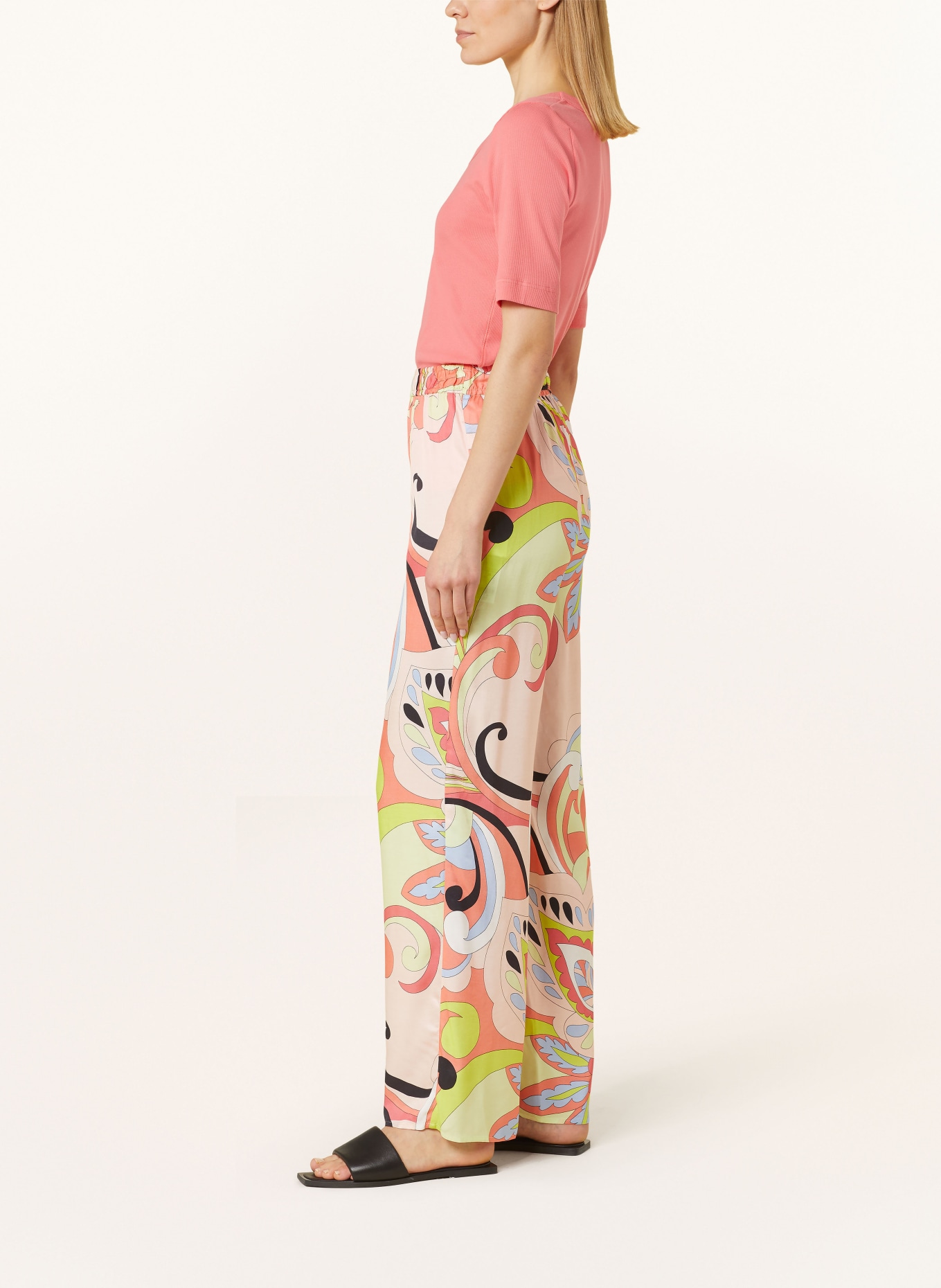 ETERNA 1863 Trousers, Color: LIGHT PINK/ SALMON/ BLACK (Image 4)