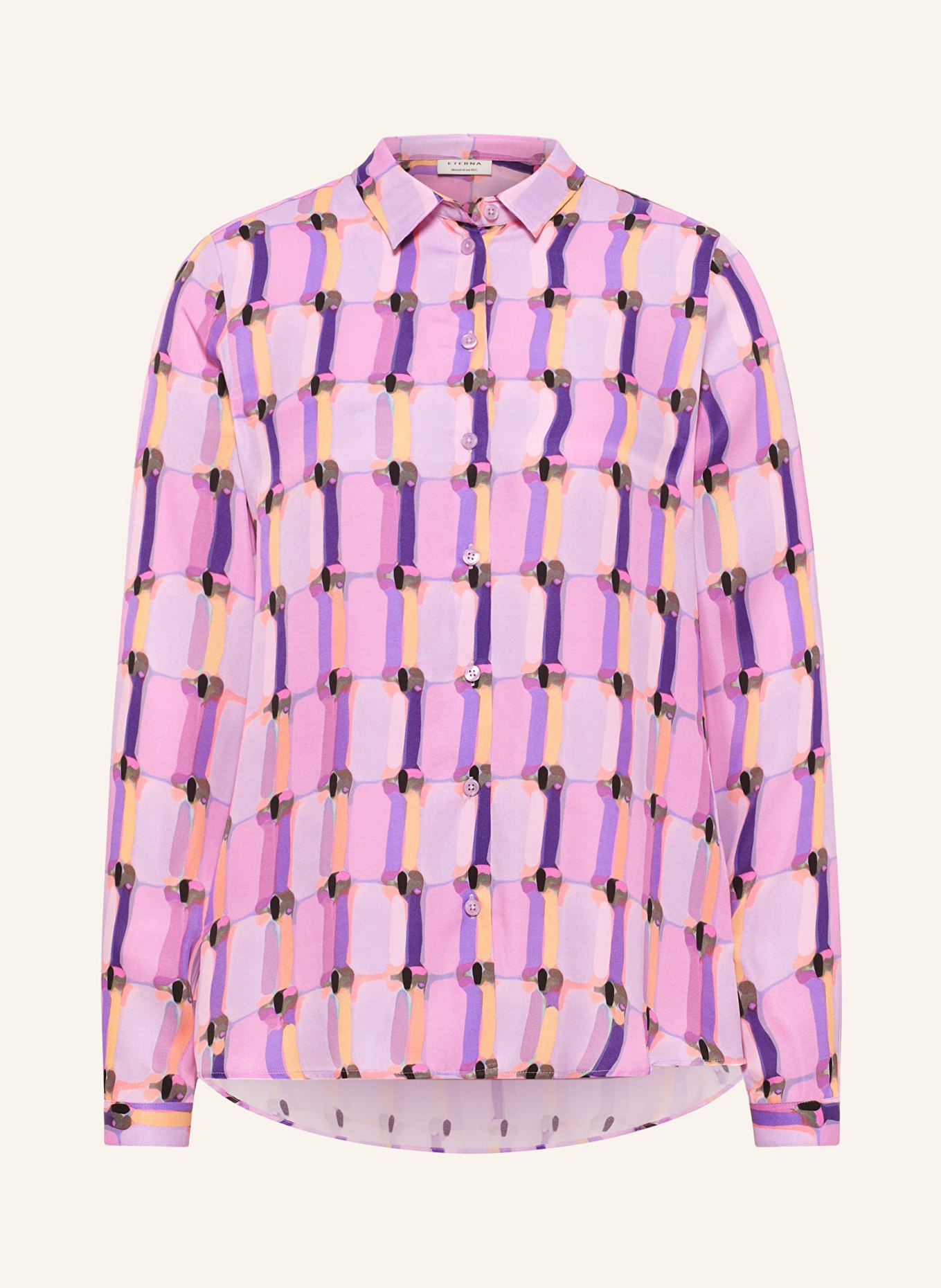 ETERNA Shirt blouse, Color: PURPLE/ LIGHT PURPLE/ YELLOW (Image 1)
