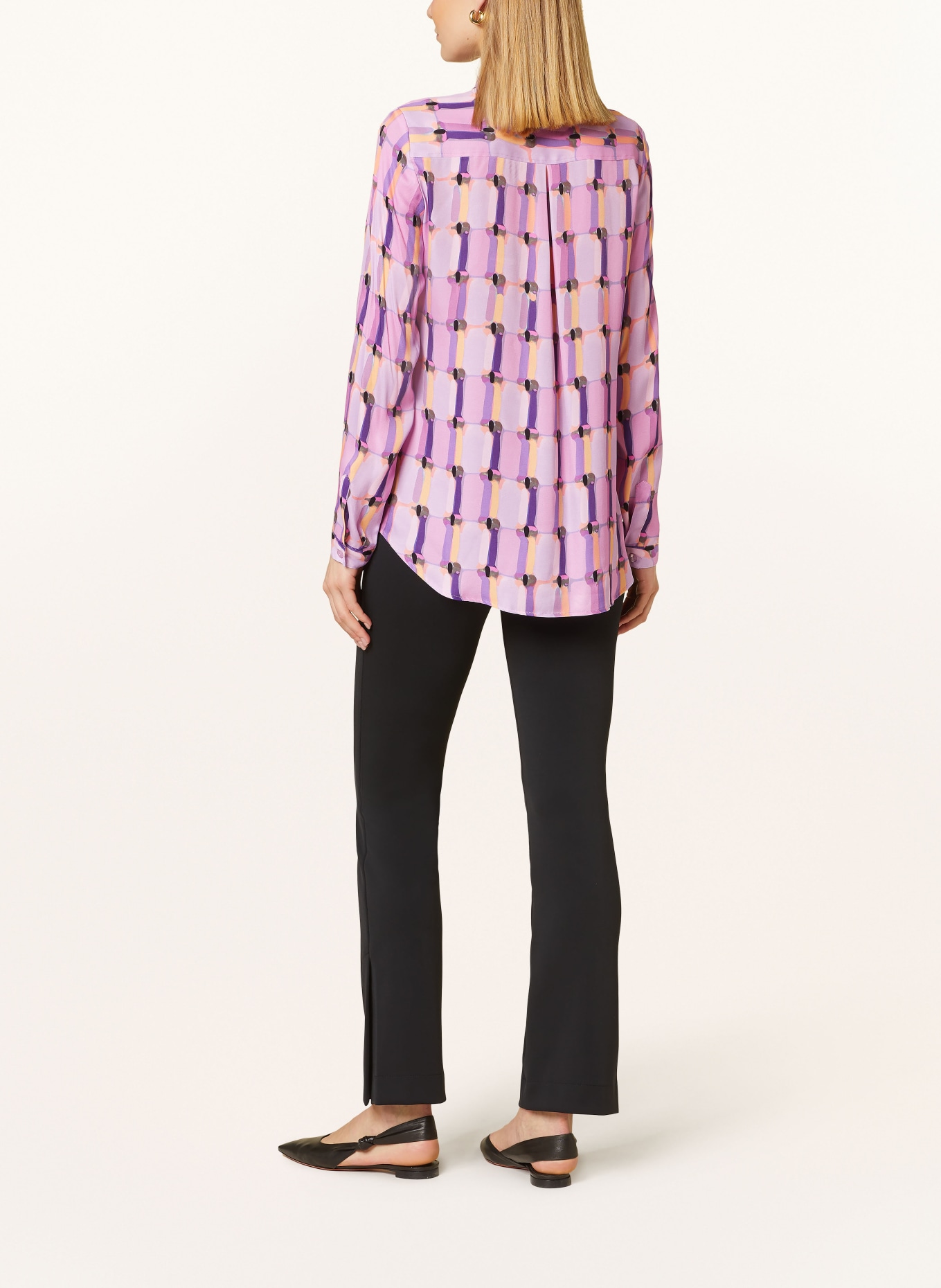 ETERNA Shirt blouse, Color: PURPLE/ LIGHT PURPLE/ YELLOW (Image 3)