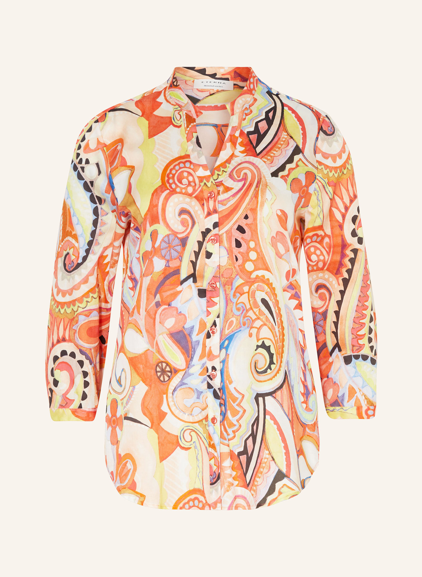 ETERNA Bluse mit 3/4-Arm, Farbe: ROT/ GELB/ SCHWARZ (Bild 1)