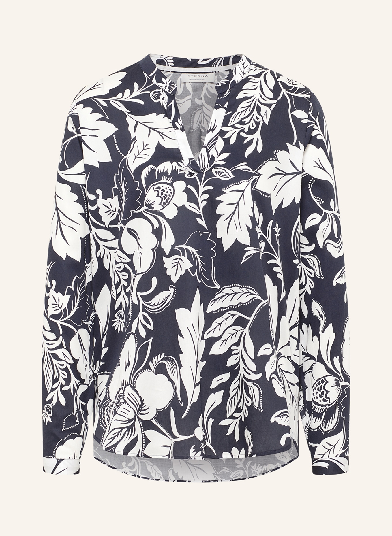 ETERNA Blusenshirt, Farbe: DUNKELBLAU/ WEISS (Bild 1)