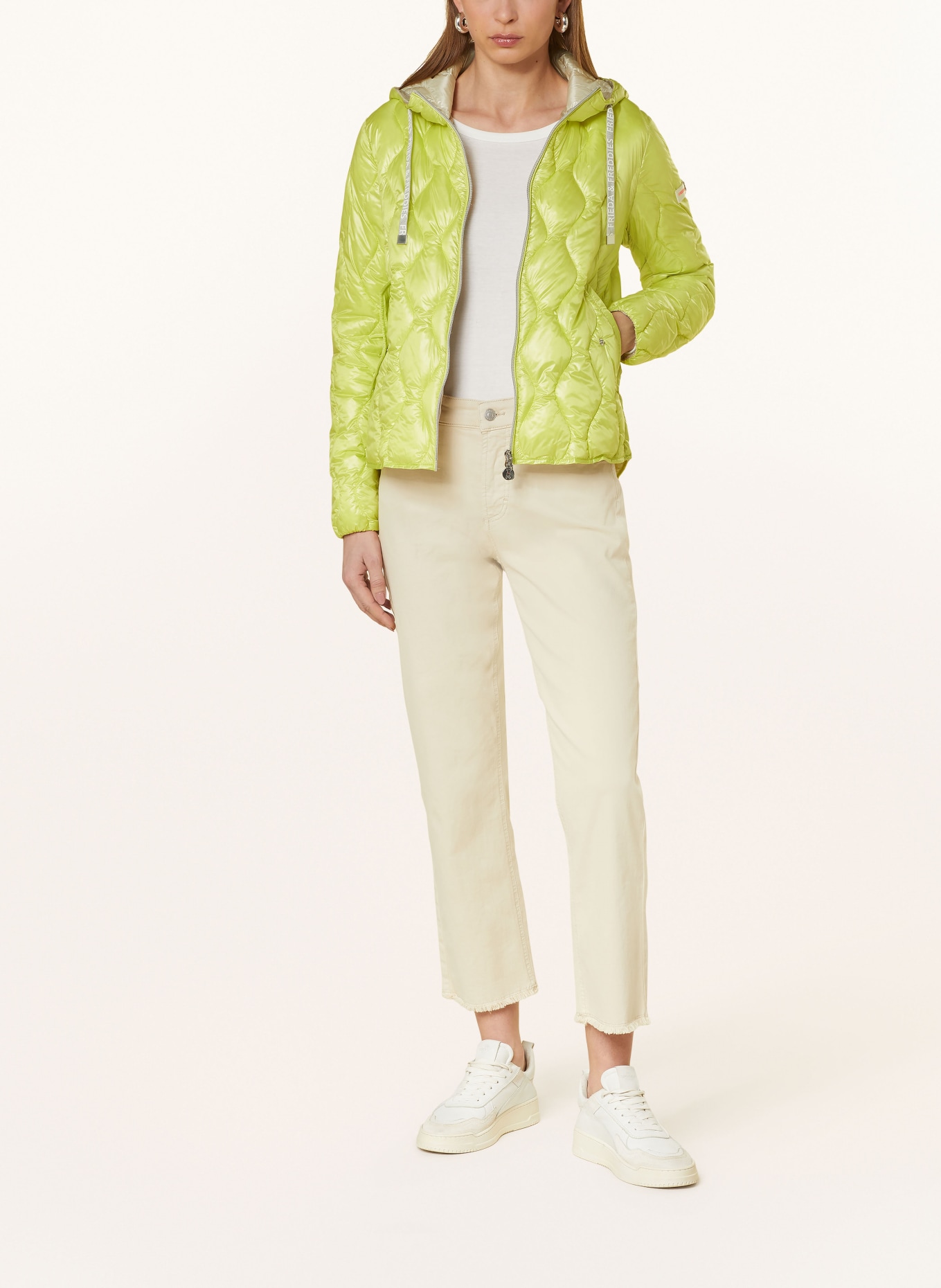 FRIEDA & FREDDIES Quilted jacket TAYMEE, Color: LIGHT GREEN (Image 2)