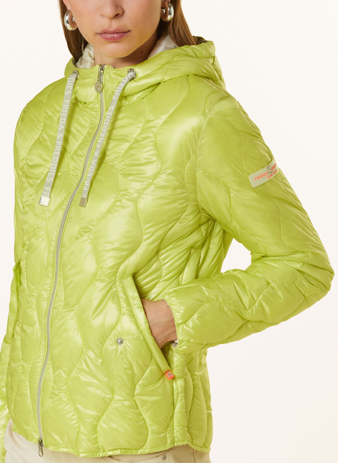 FRIEDA & FREDDIES Quilted jacket TAYMEE, Color: LIGHT GREEN (Image 5)