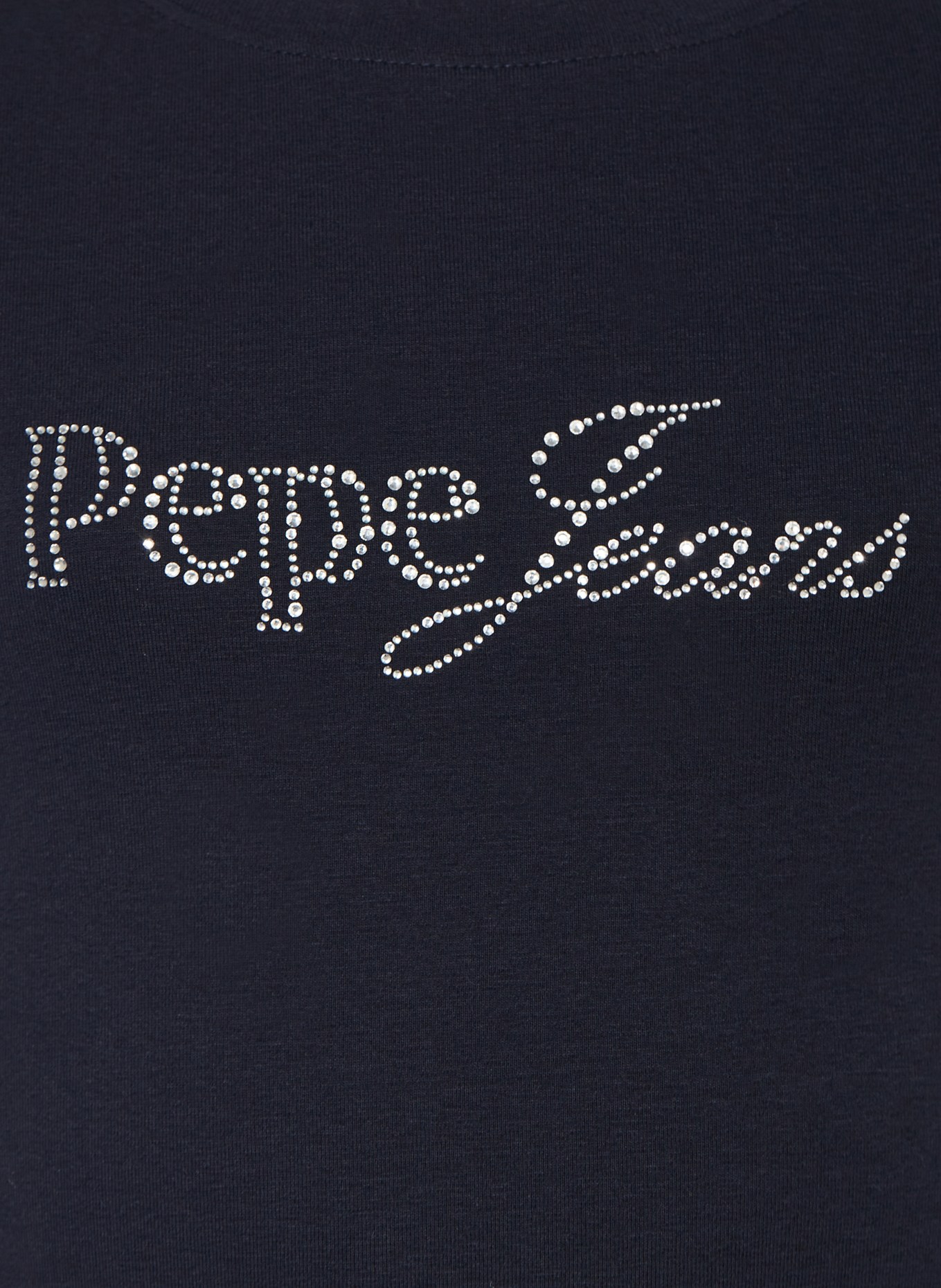 Pepe Jeans T-Shirt mit Schmucksteinen, Farbe: DUNKELBLAU (Bild 3)