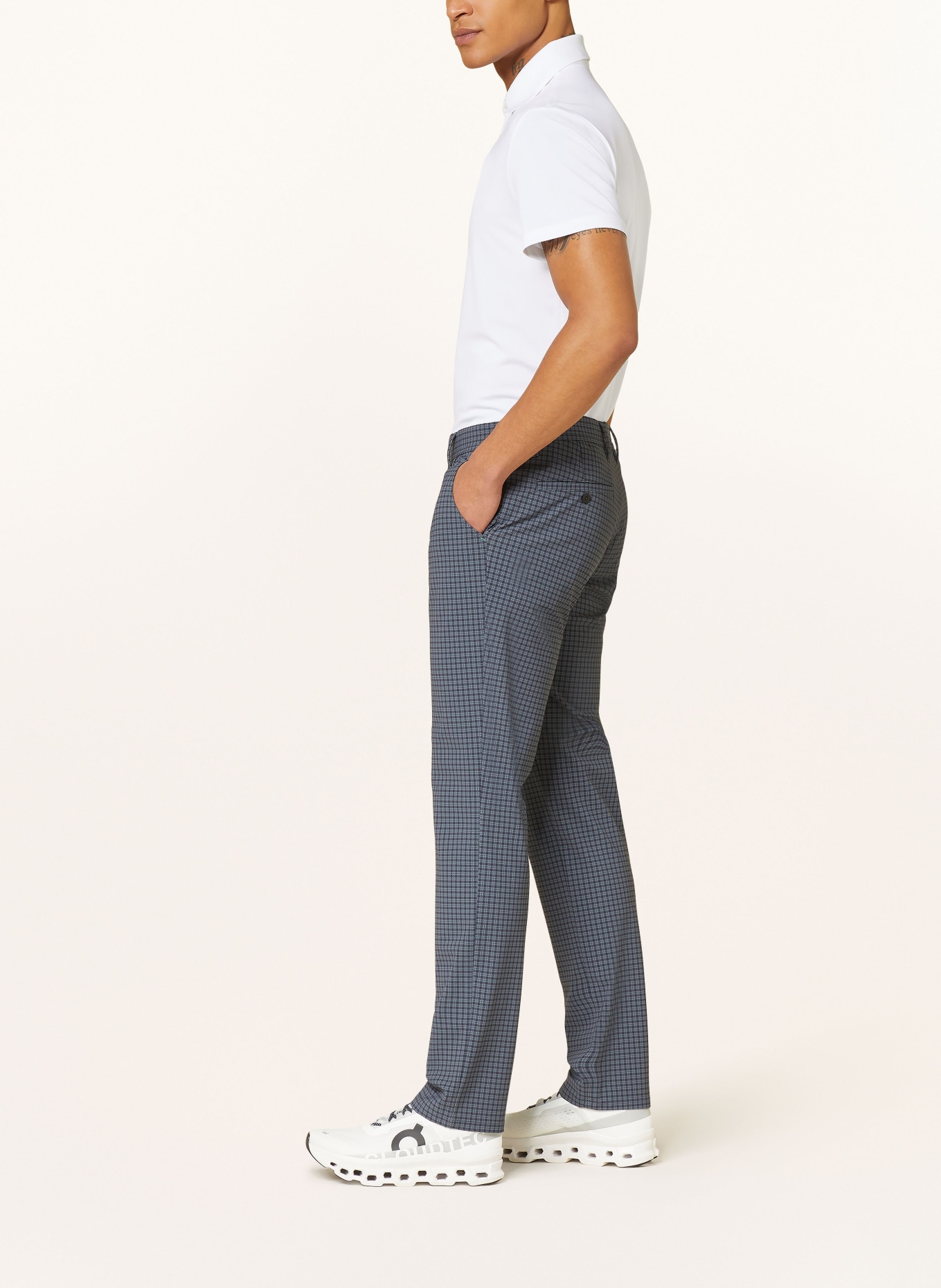 ALBERTO Golf pants ROOKIE, Color: DARK GRAY/ BLACK (Image 4)