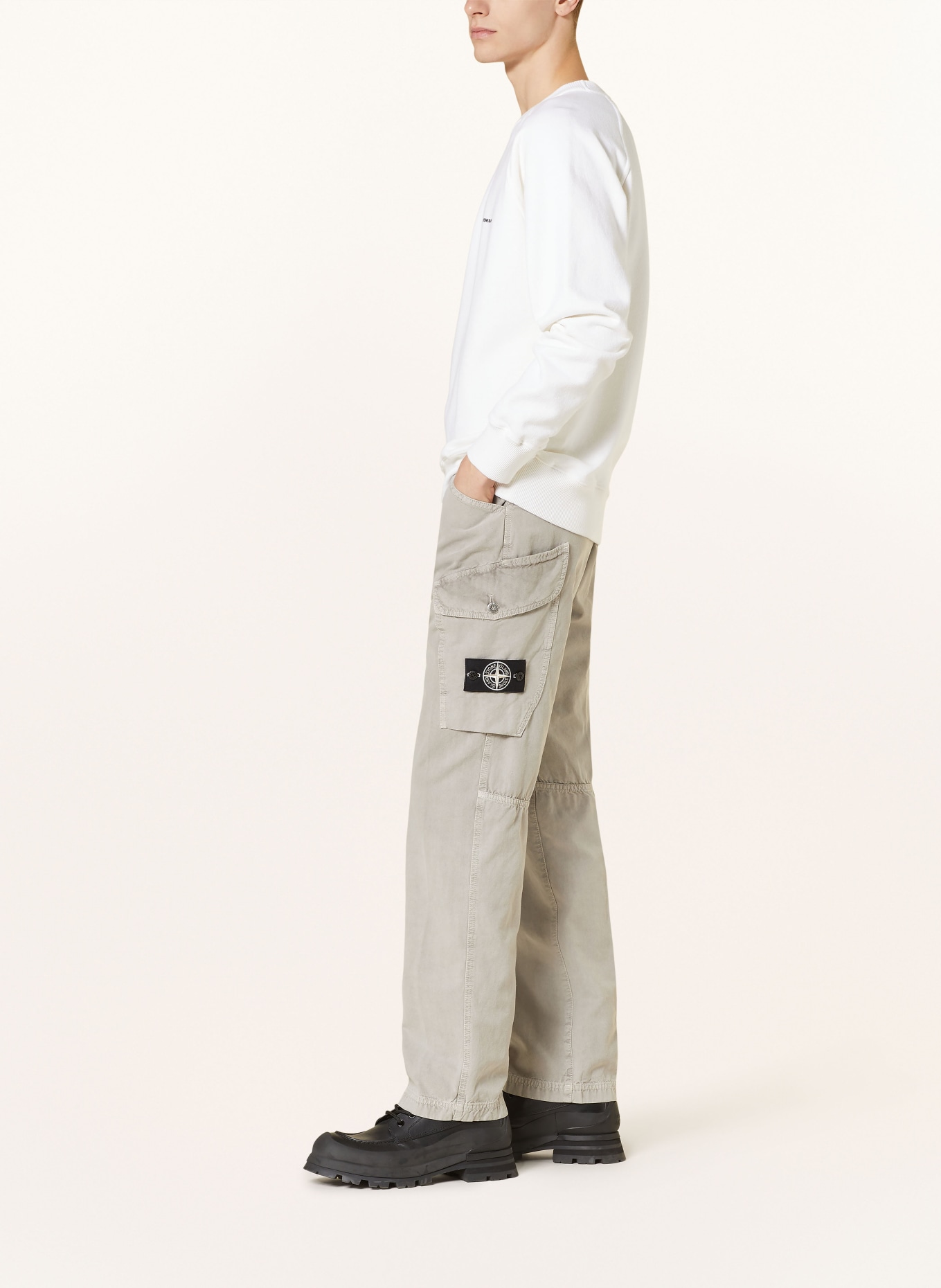 STONE ISLAND Cargo pants regular fit, Color: GRAY (Image 4)