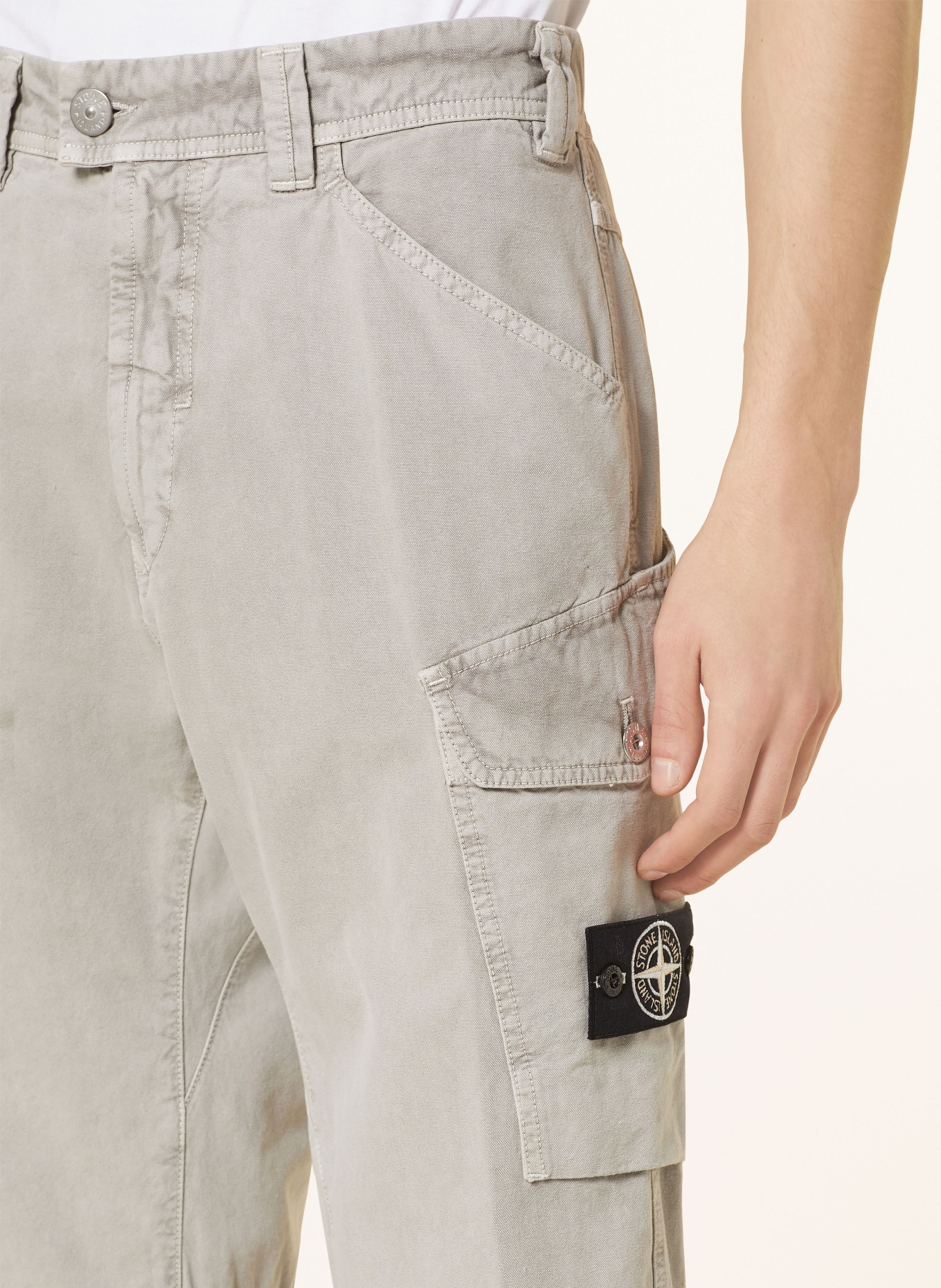 STONE ISLAND Cargo pants regular fit, Color: GRAY (Image 5)