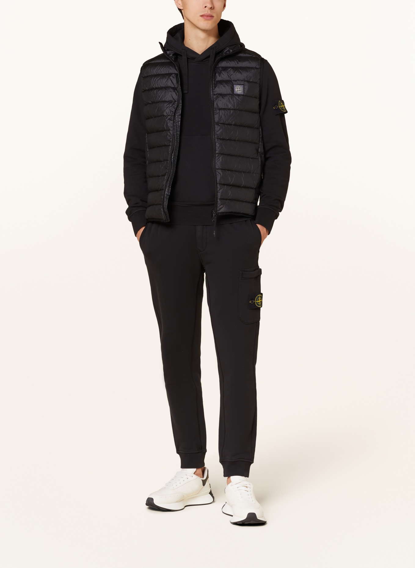 STONE ISLAND Quilted vest, Color: BLACK (Image 2)
