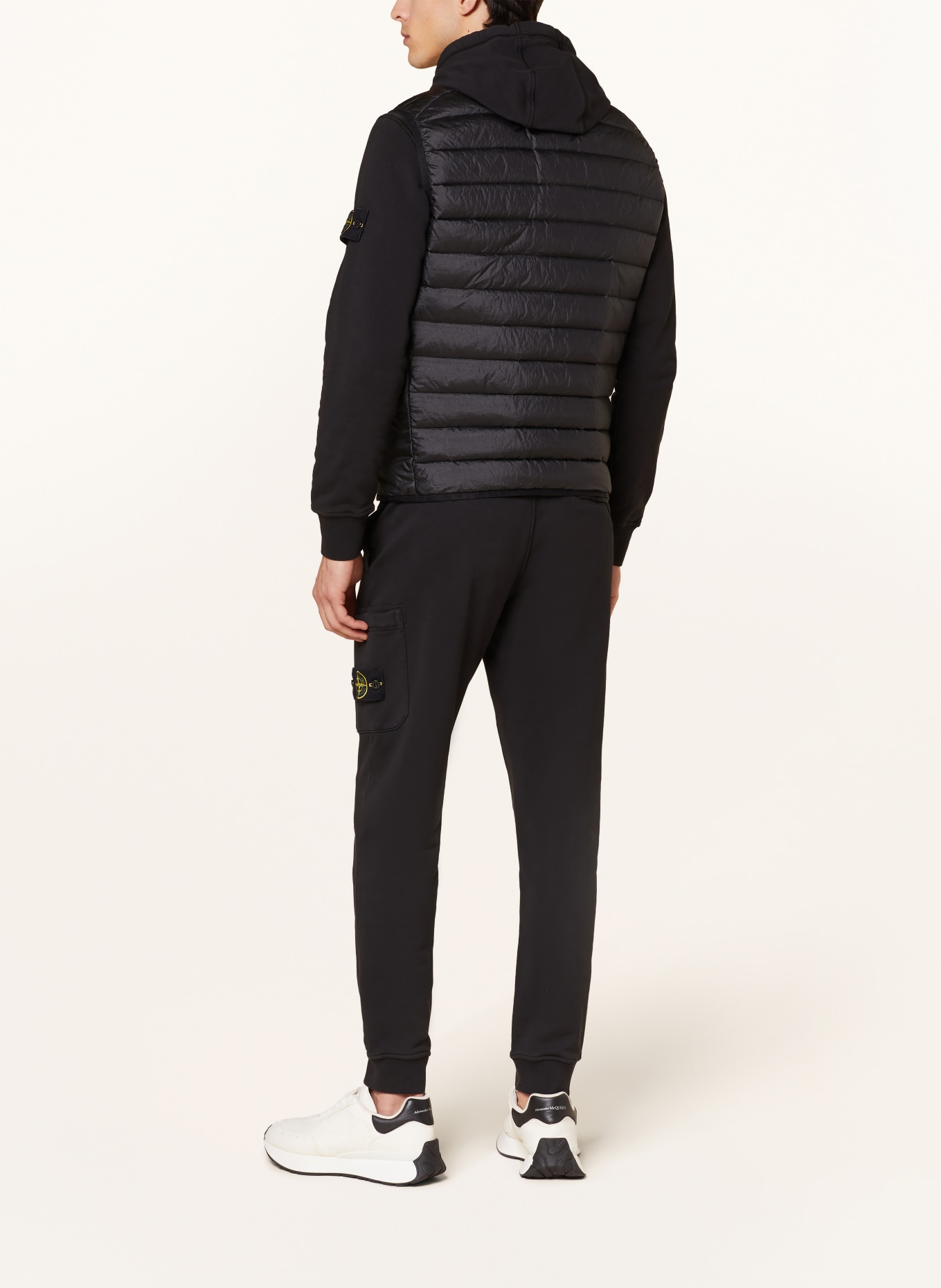 STONE ISLAND Quilted vest, Color: BLACK (Image 3)