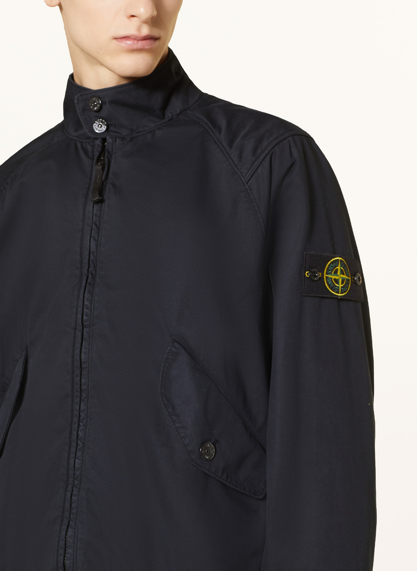 STONE ISLAND Bomber jacket: DARK BLUE