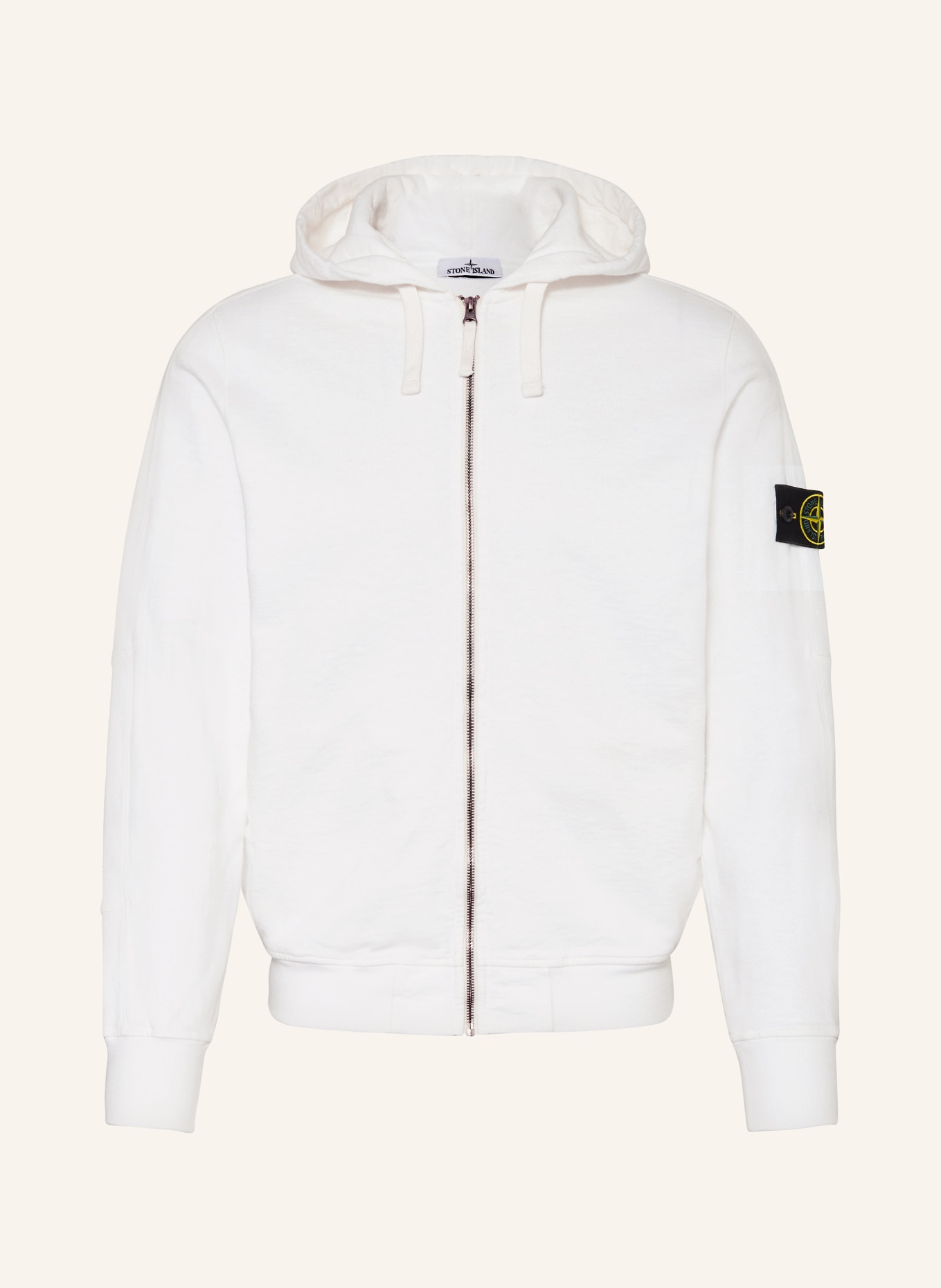 STONE ISLAND Sweat jacket, Color: WHITE (Image 1)