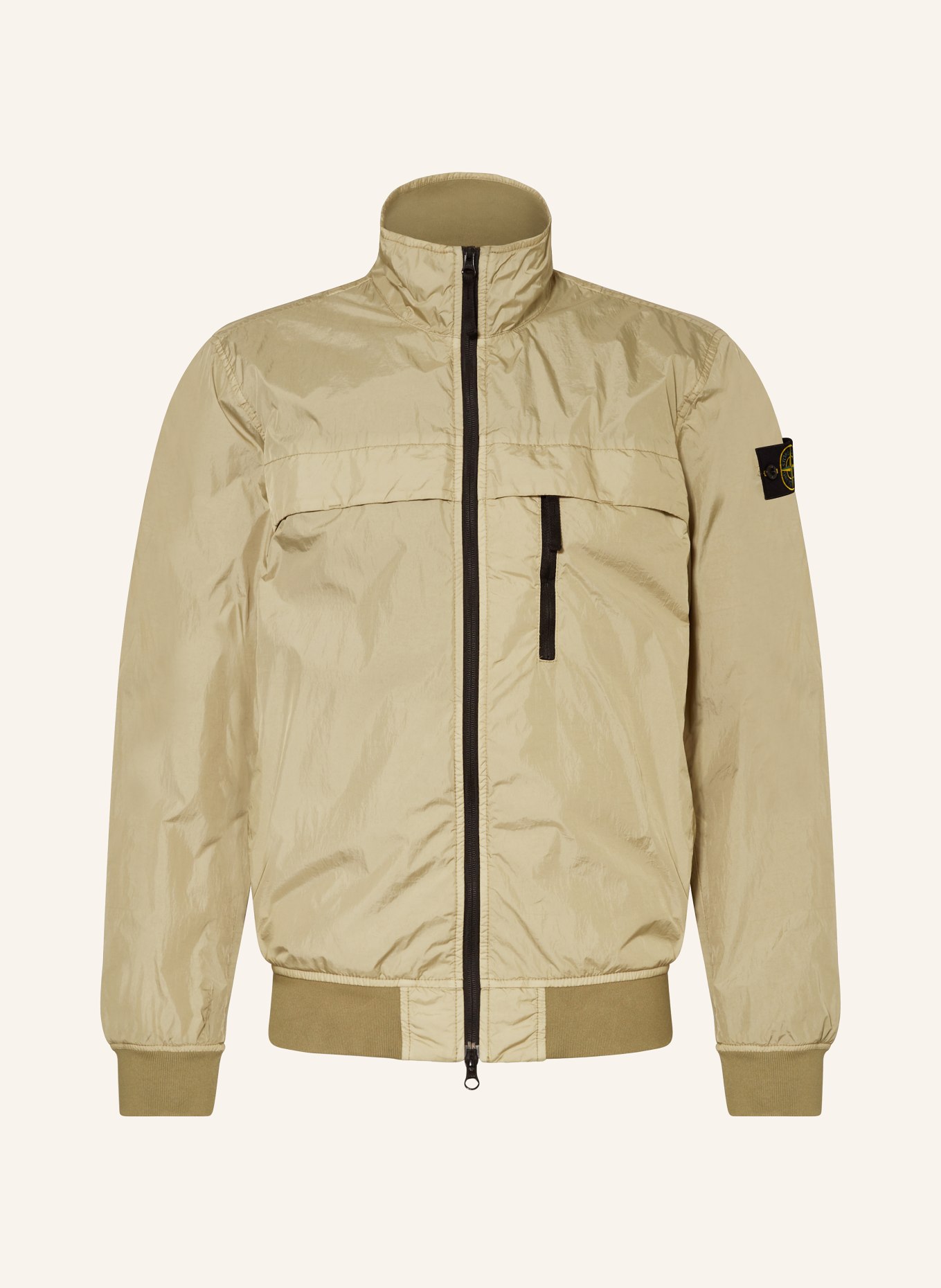 STONE ISLAND Bomber jacket, Color: LIGHT BROWN (Image 1)